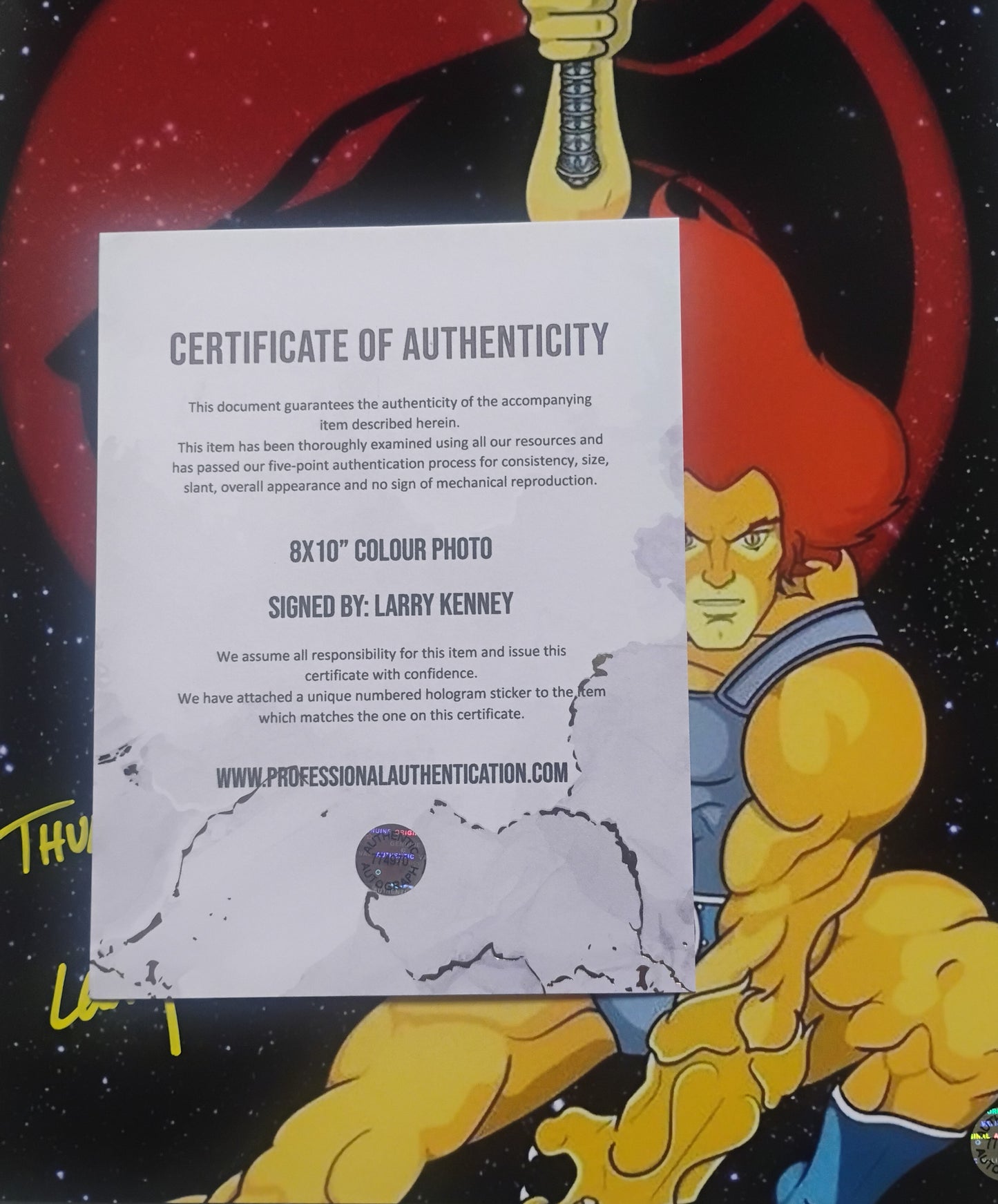 Larry Kenney Hand Signed Autograph 8x10 Photo COA Thundercats
