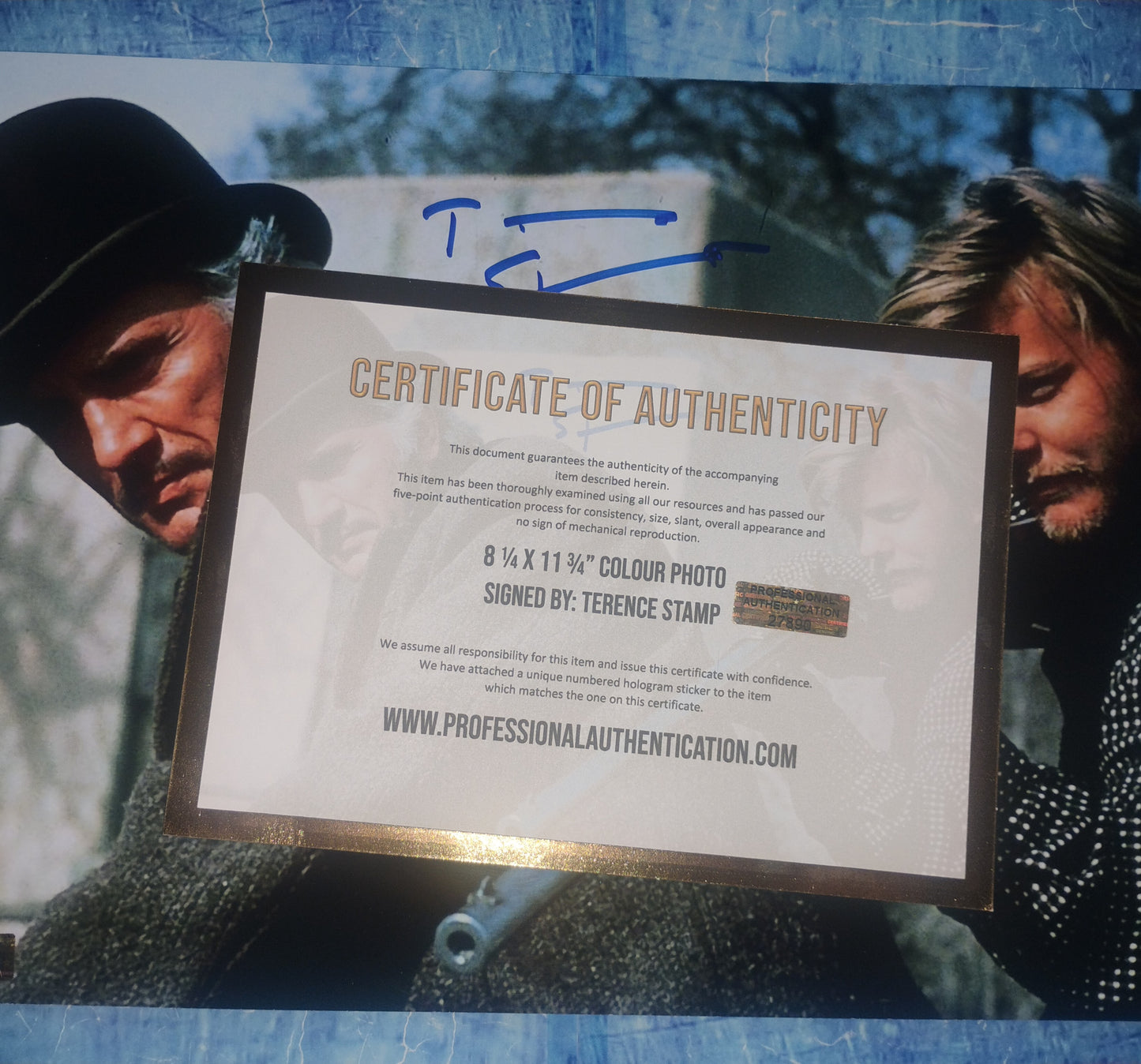 Terence Stamp Hand Signed Autograph Photo COA Young Guns