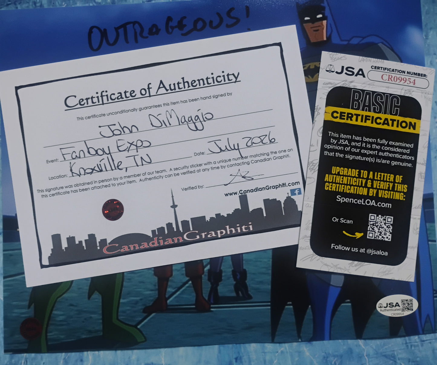 John DiMaggio Hand Signed Autograph 8x10 Photo JSA COA Aquaman