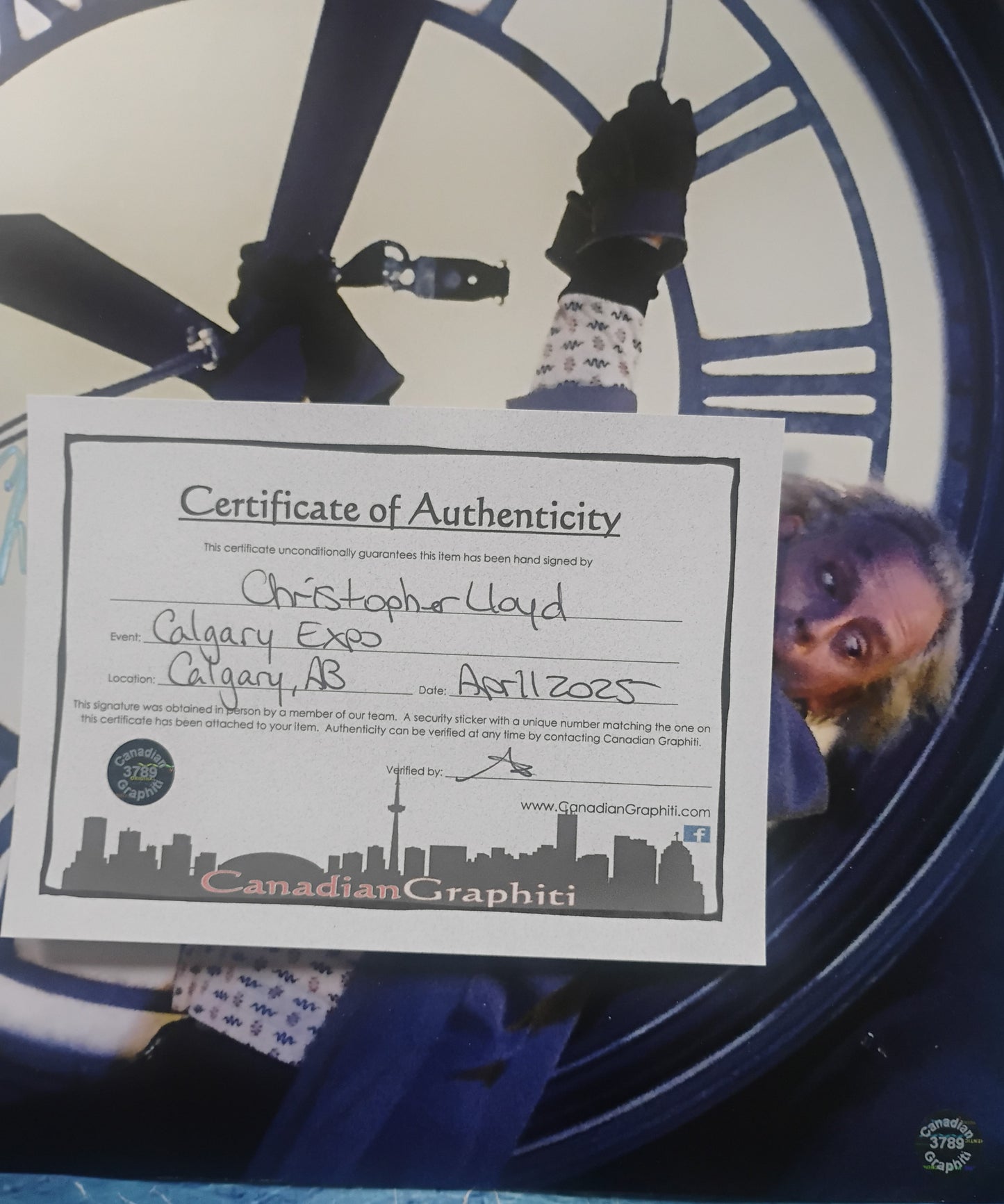Christopher Lloyd Hand Signed Autograph 11x14 Photo COA Back To The Future