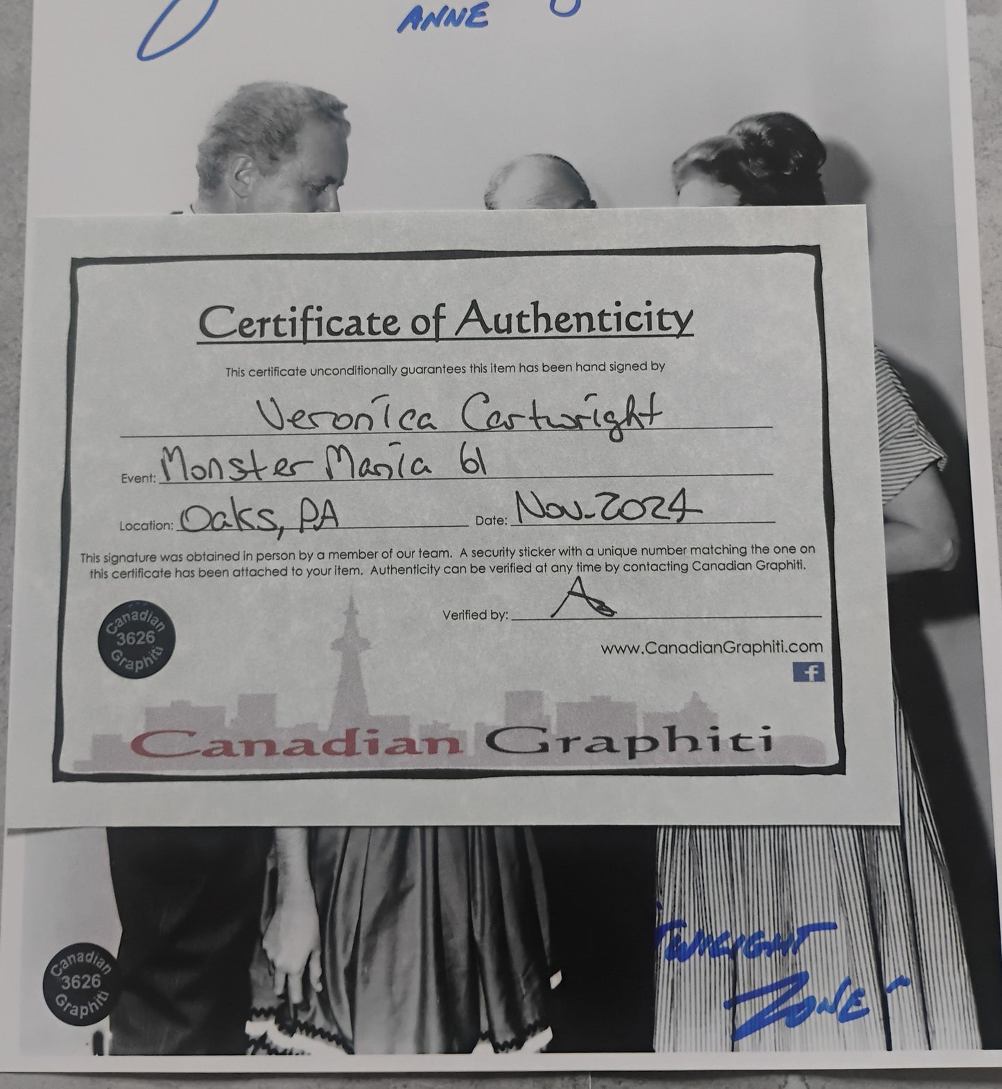 Veronica Cartwright Hand Signed Autograph 8x10 Photo COA Twilight Zone