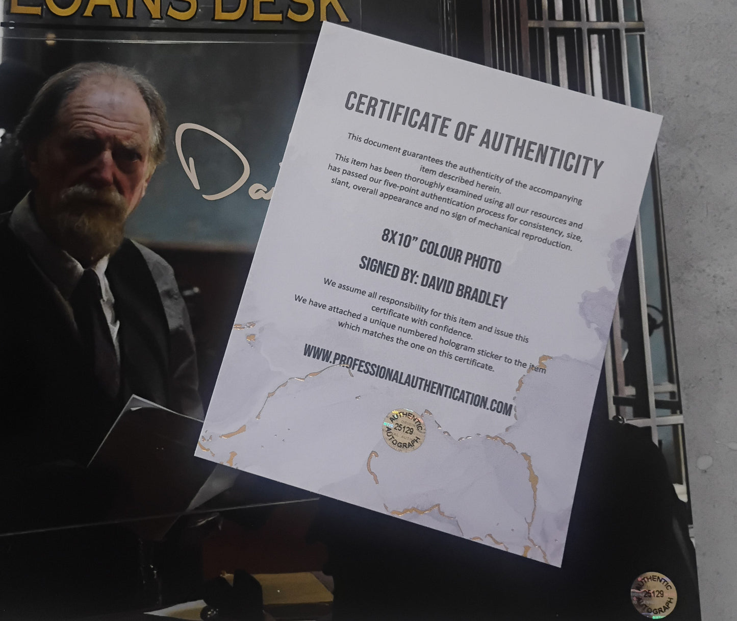 David Bradley Hand Signed Autograph 8x10 Photo COA The Strain