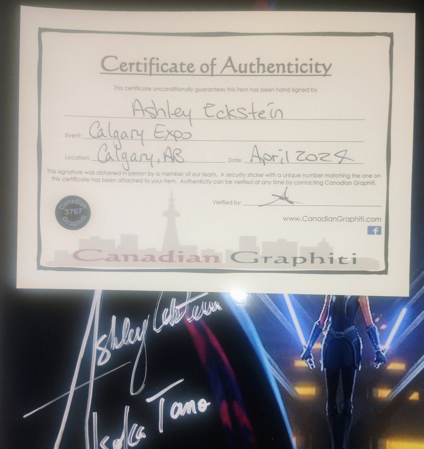 Ashley Eckstein Hand Signed Autograph 8x10 Photo COA Ahsoka