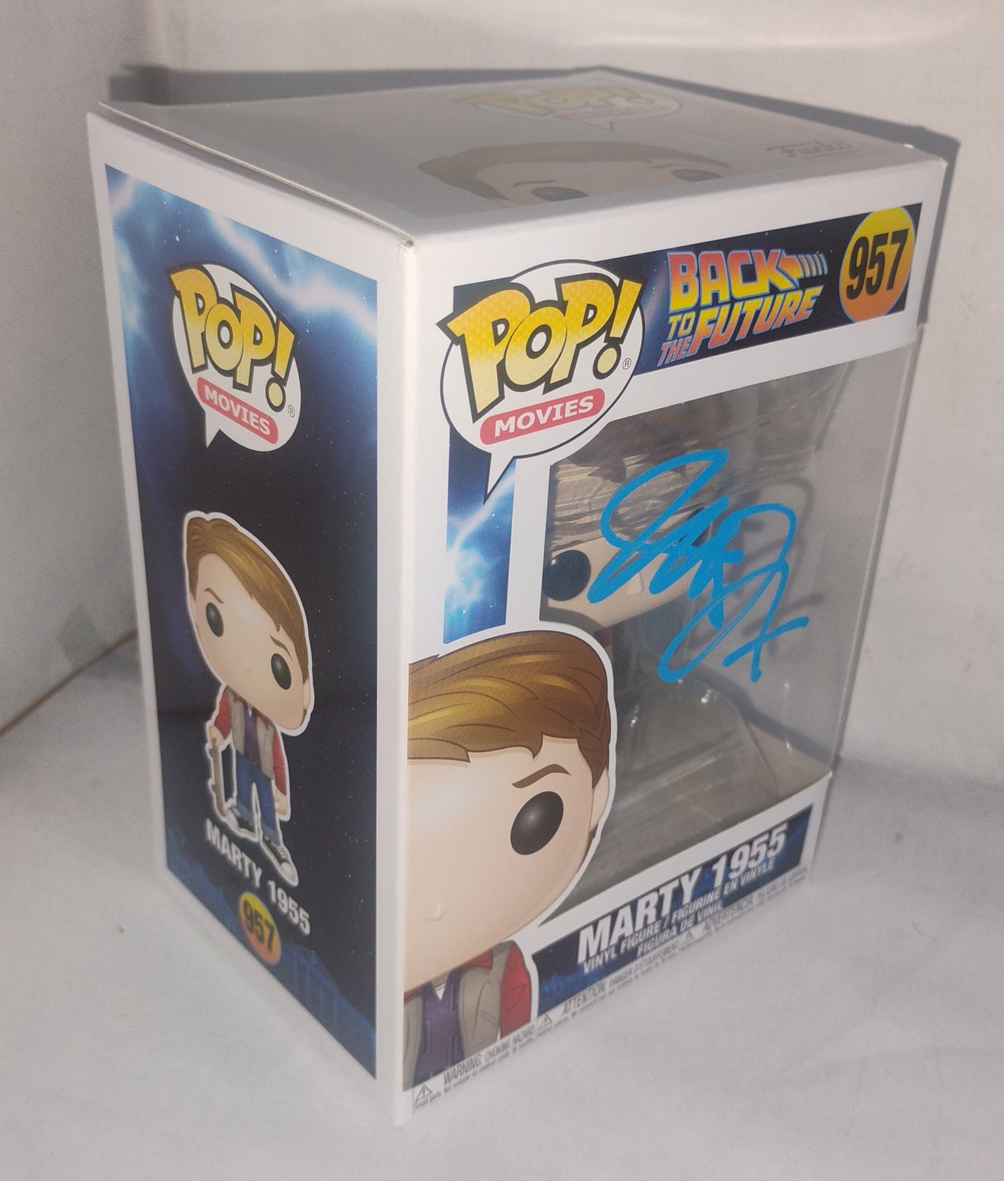 Michael J Fox Hand Signed Autograph Marty McFly Funko Pop COA Back To The Future