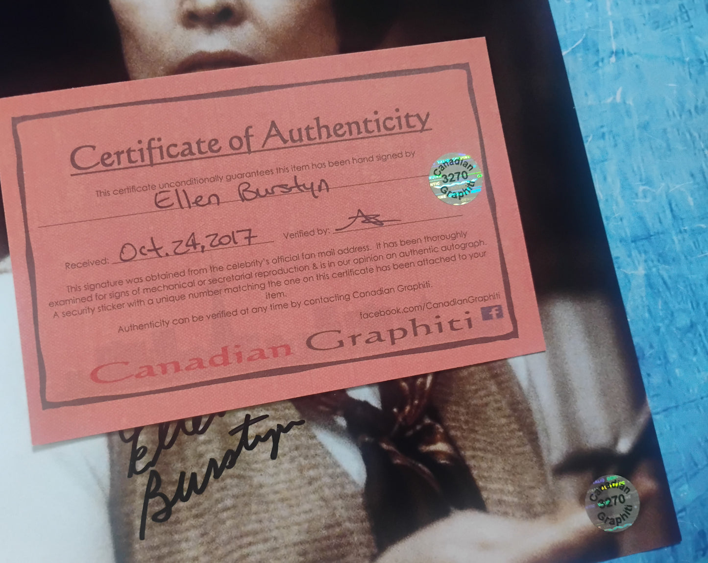 Ellen Burstyn Hand Signed Autograph 8x10 Photo COA Exorcist