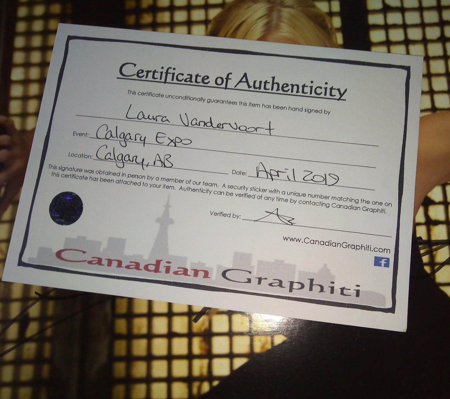 Laura Vandervoort Hand Signed Autograph 8x10 Photo COA