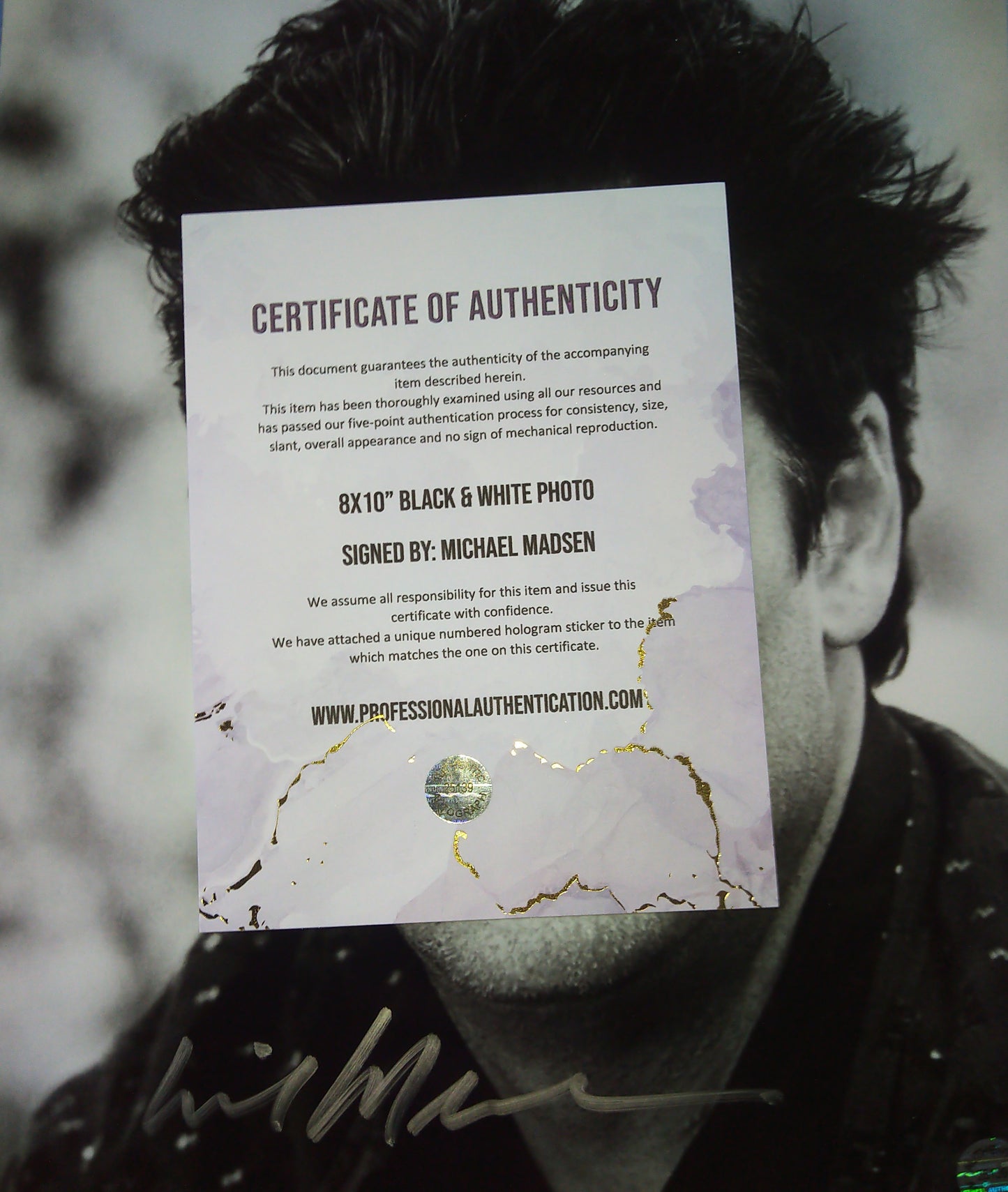 Michael Madsen Hand Signed Autograph 8x10 Photo COA