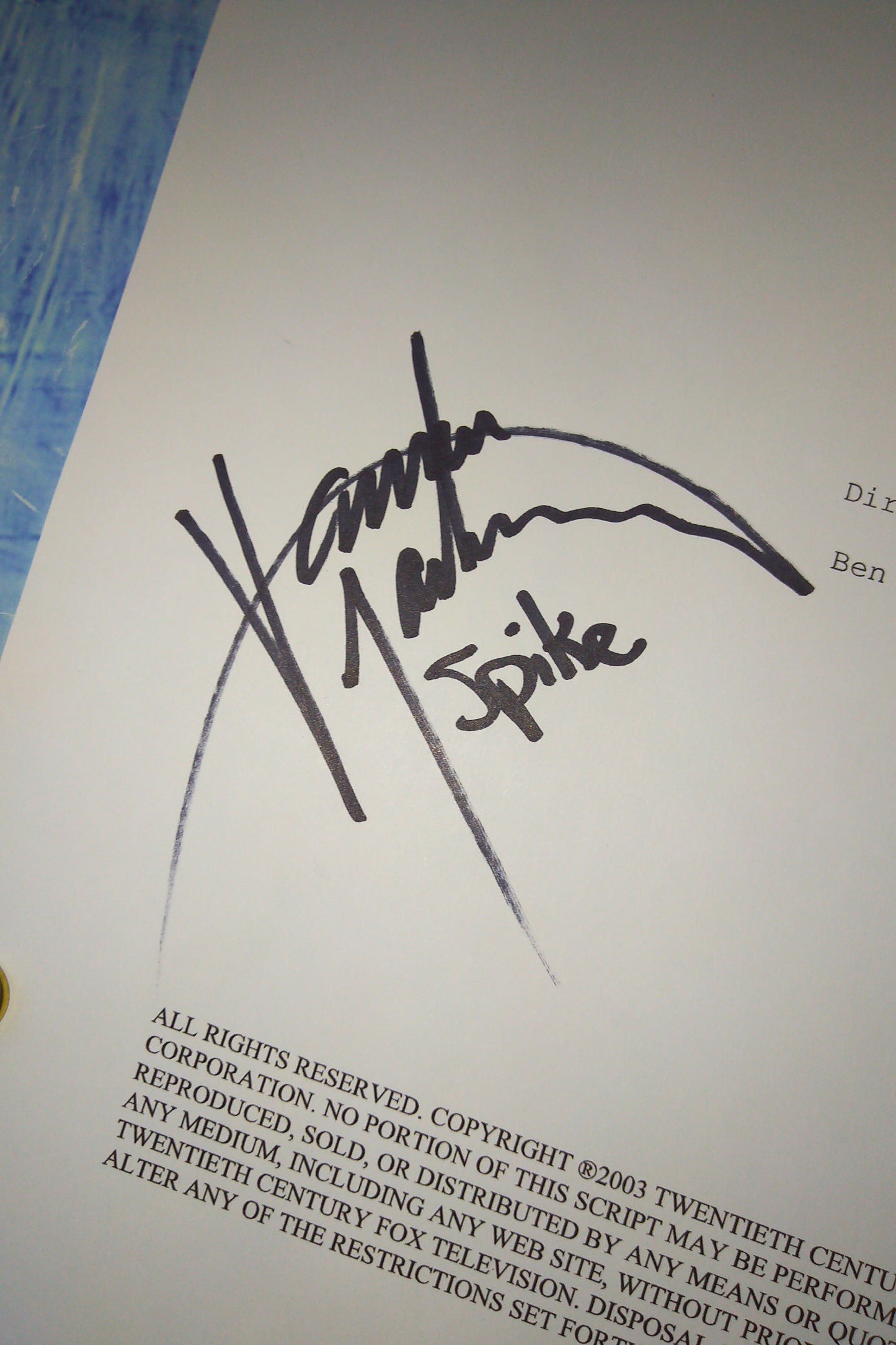 James Marsters & David Boreanaz Hand Signed Autograph Angel Script COA + OPix