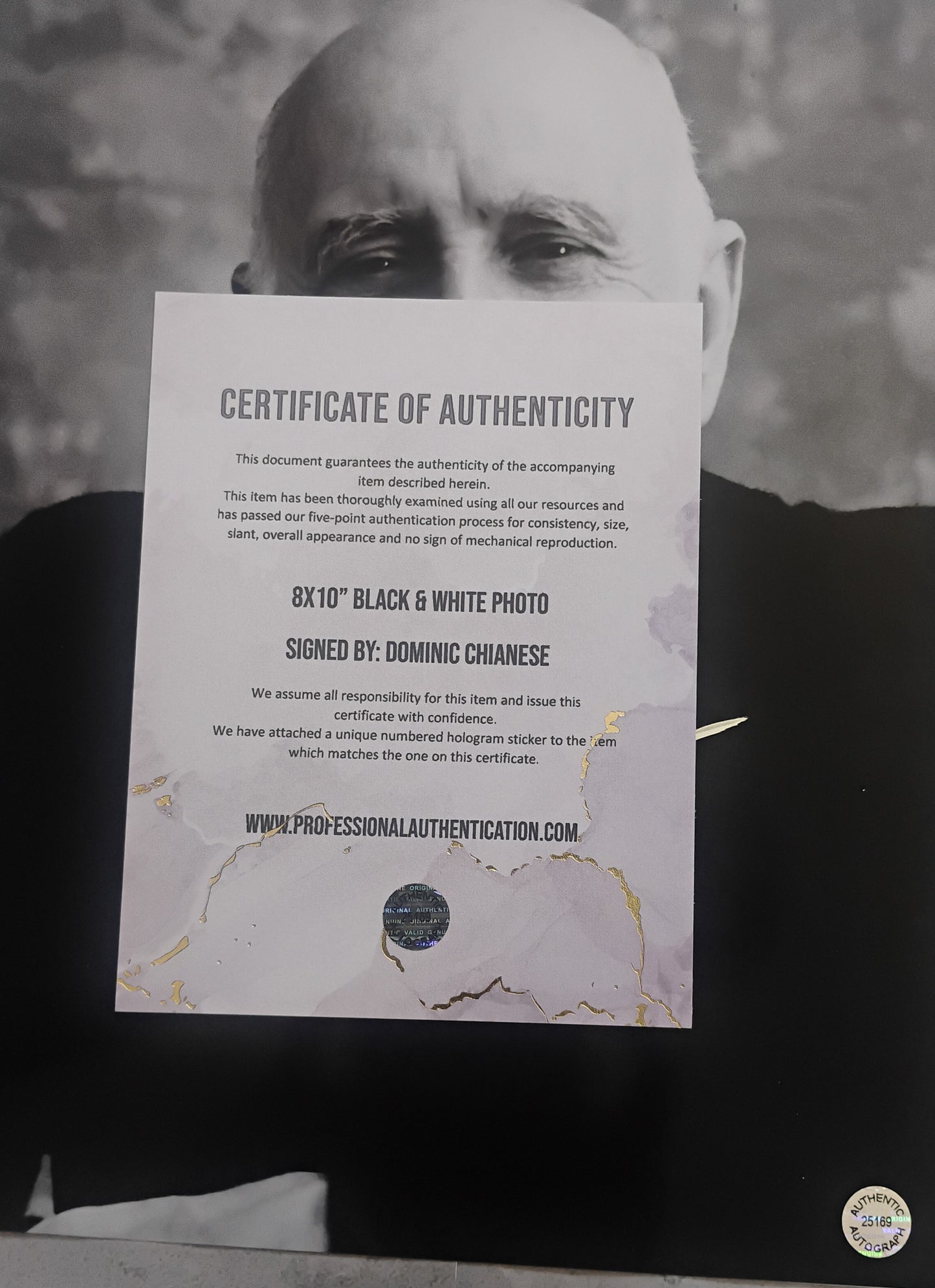 Dominic Chianese Hand Signed Autograph 8x10 Photo COA