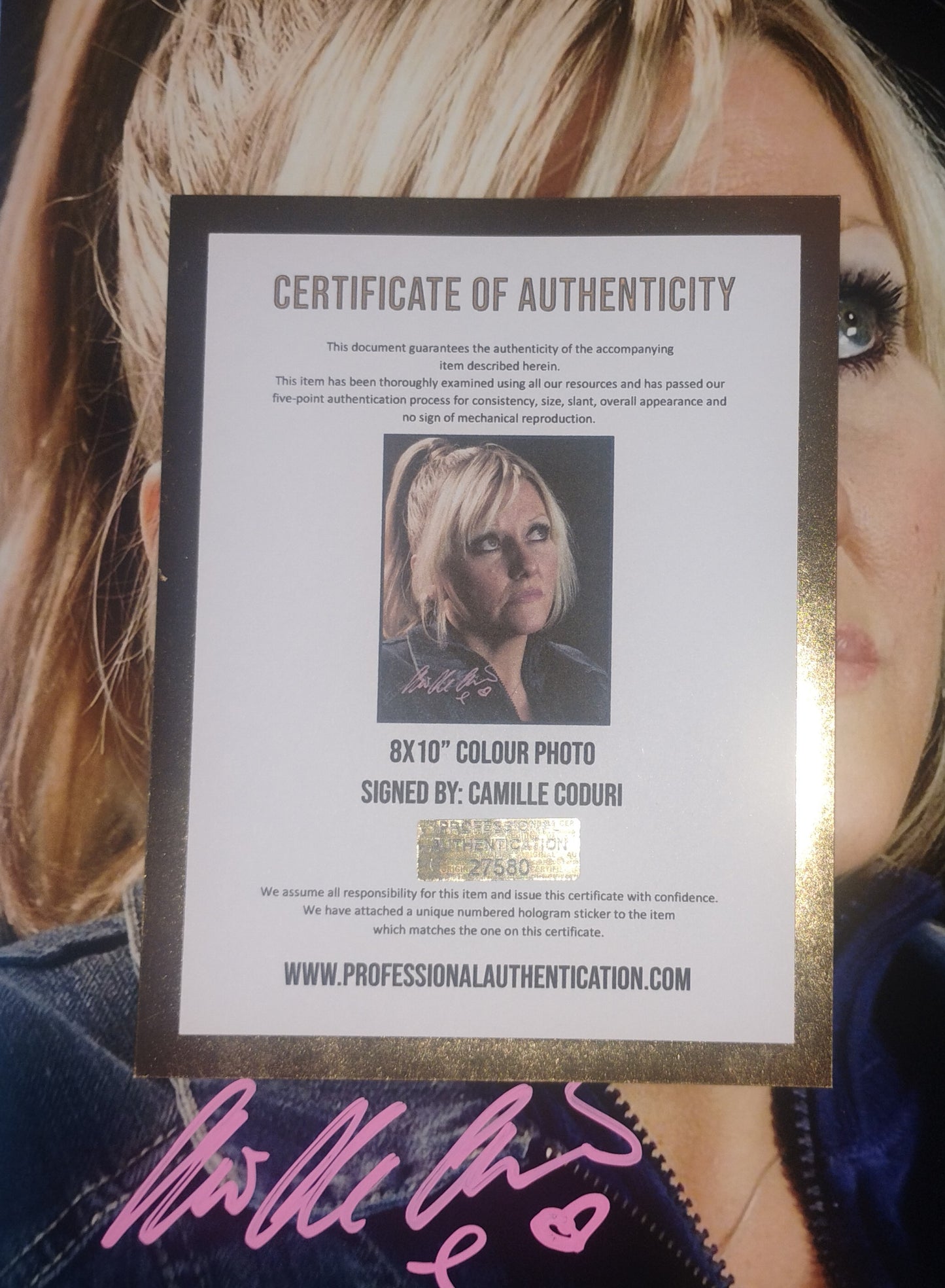 Camille Coduri Hand Signed Autograph 8x10 Photo COA Doctor Who