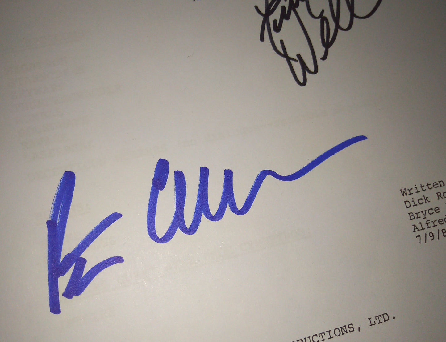 Peter Cullen & Frank Welker Hand Signed Autograph Transformers Script COA