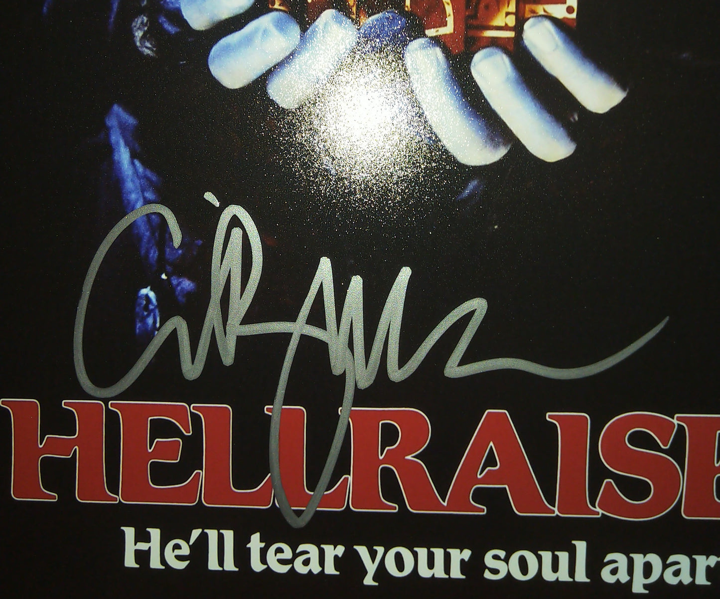 Clive Barker Hand Signed Autograph 11x17 Photo BAS COA Hellraiser