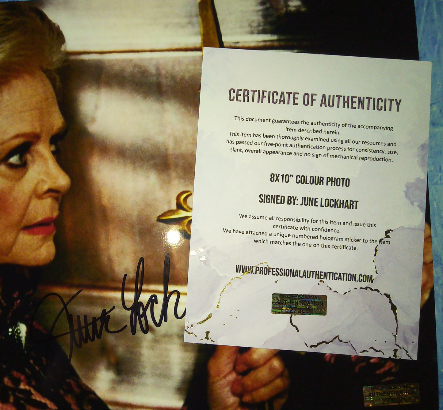 June Lockhart Hand Signed Autograph 8x10 Photo COA Troll