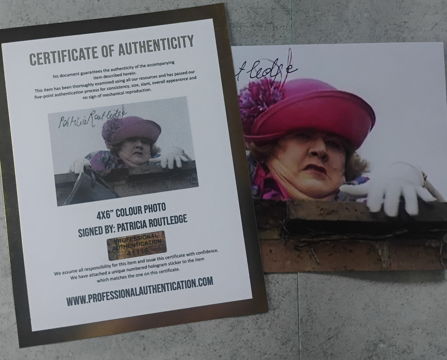 Patricia Routledge Hand Signed Autograph Photo COA Keeping Up Appearances