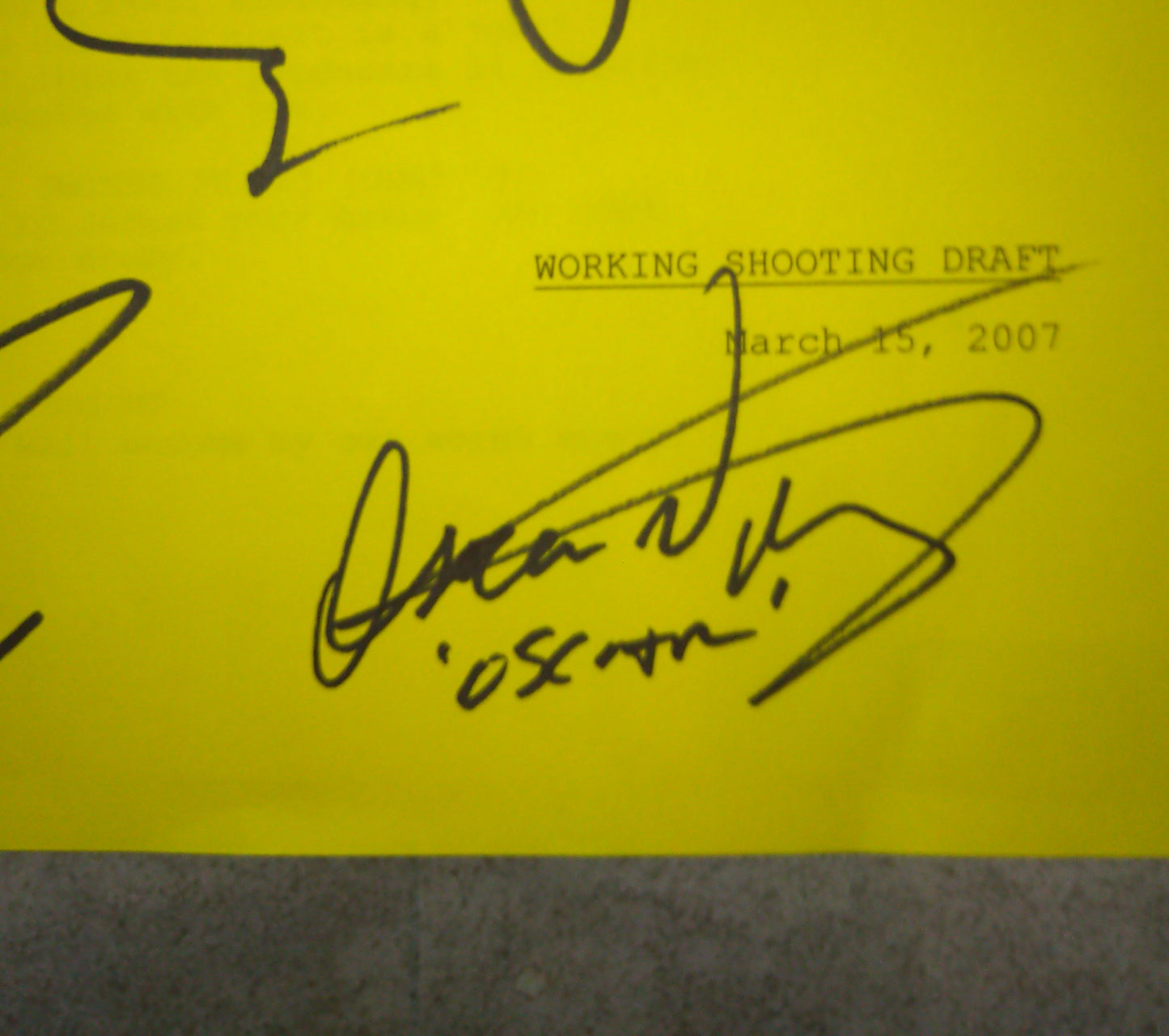 The Office 7x Cast Hand Signed Autograph Script COA