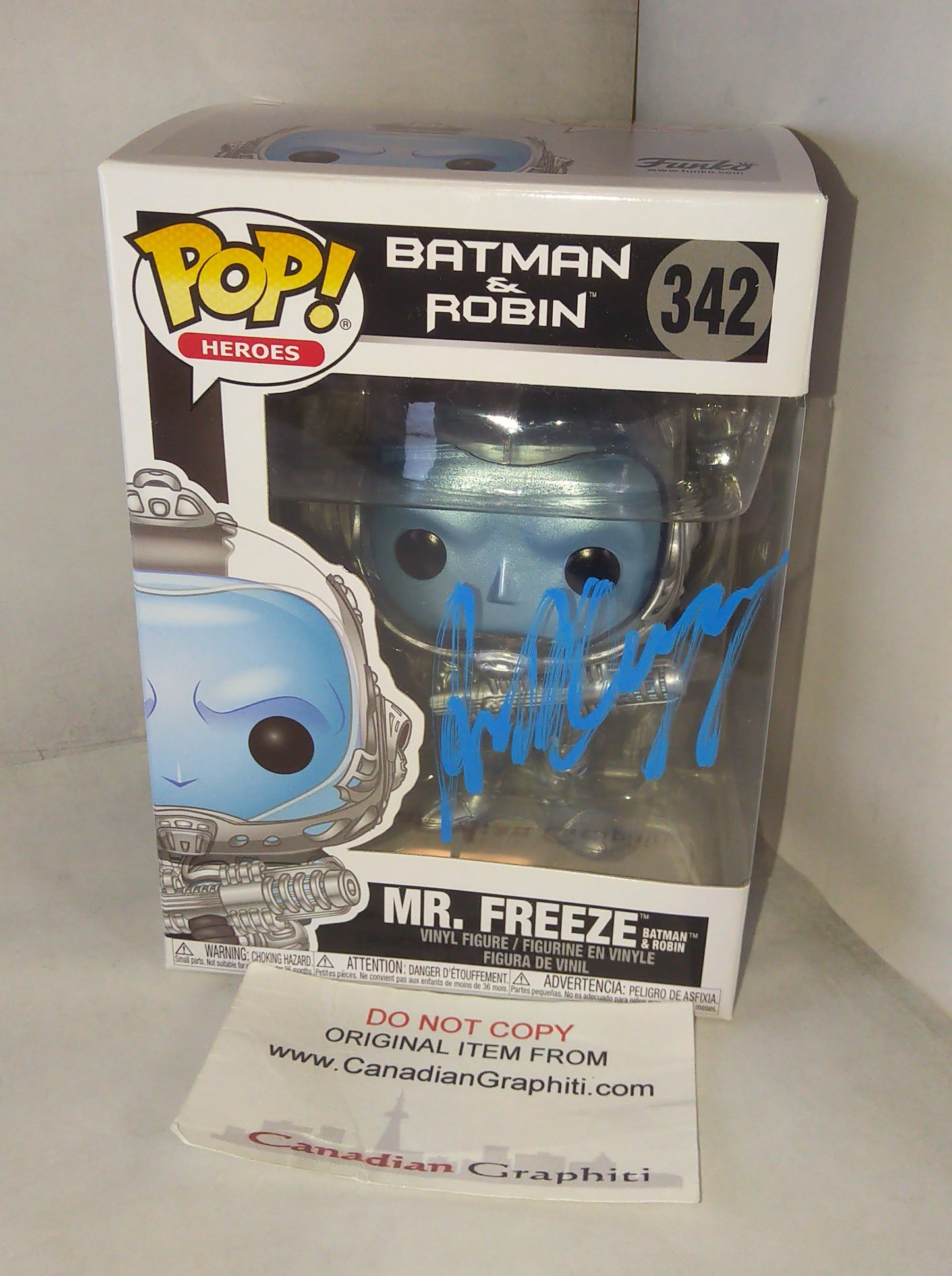 Arnold Schwarzenegger Hand Signed Autograph Mr Freeze Funko Pop COA Batman