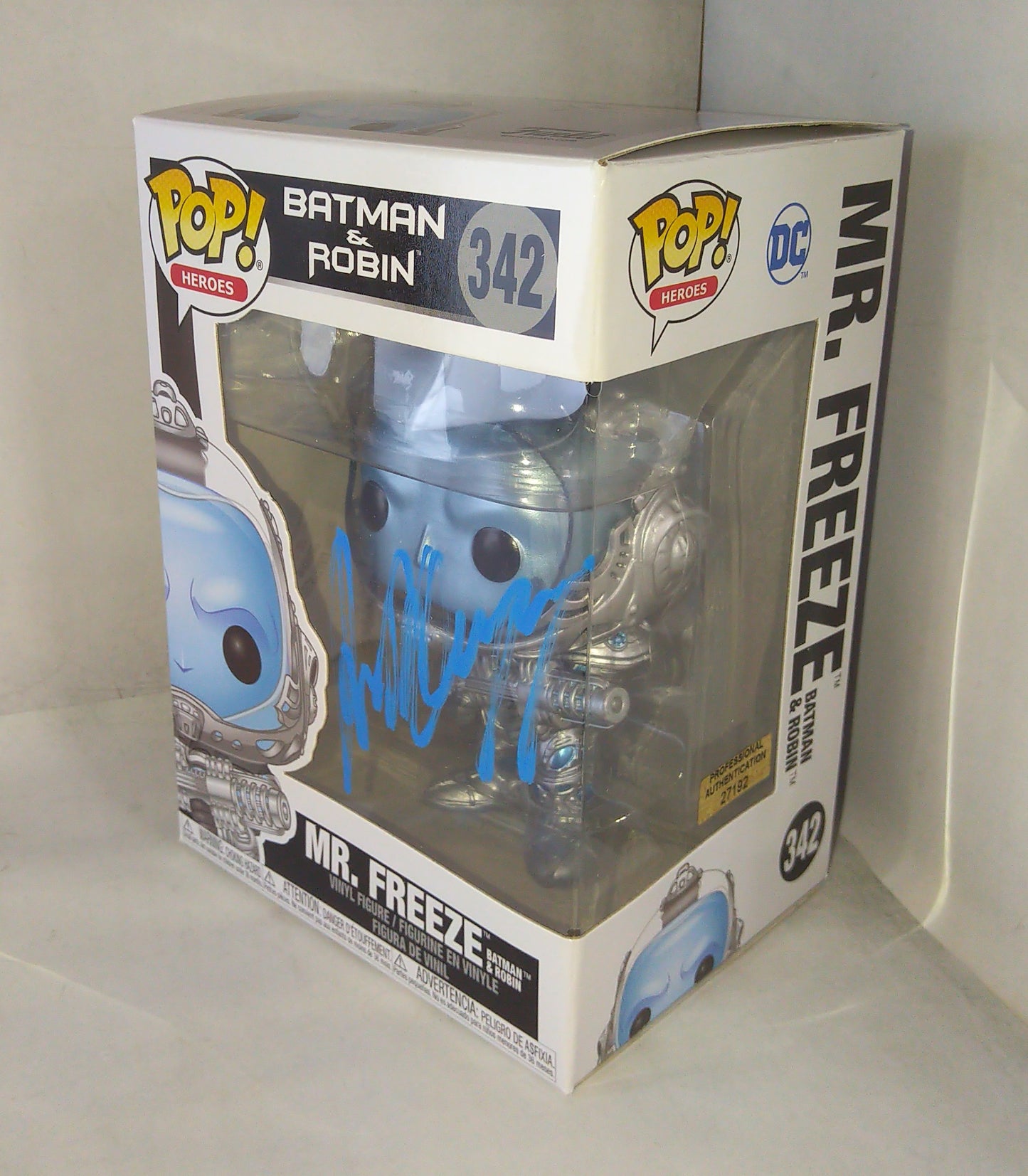 Arnold Schwarzenegger Hand Signed Autograph Mr Freeze Funko Pop COA Batman