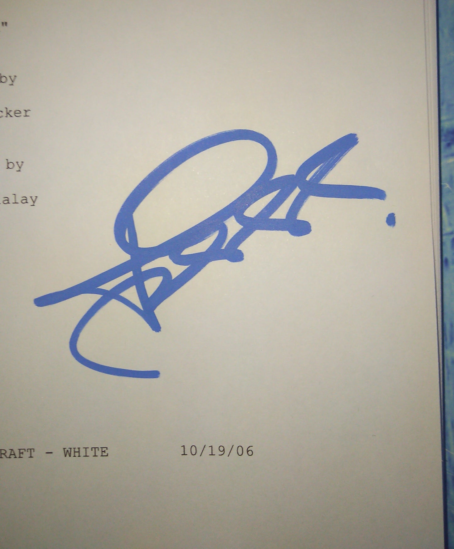 Jensen Ackles & Jared Padalecki Hand Signed Autograph Supernatural Script COA