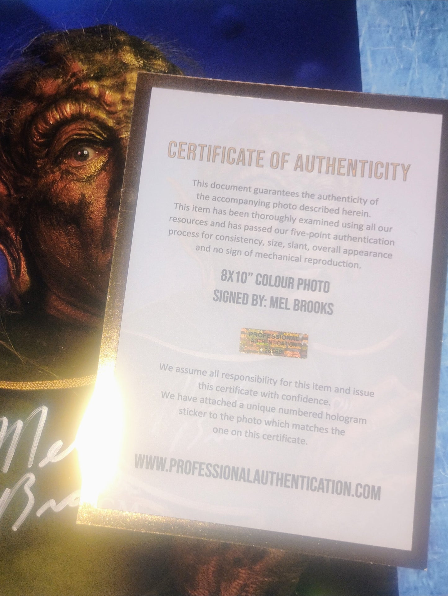 Mel Brooks Hand Signed Autograph 8x10 Photo COA Spaceballs