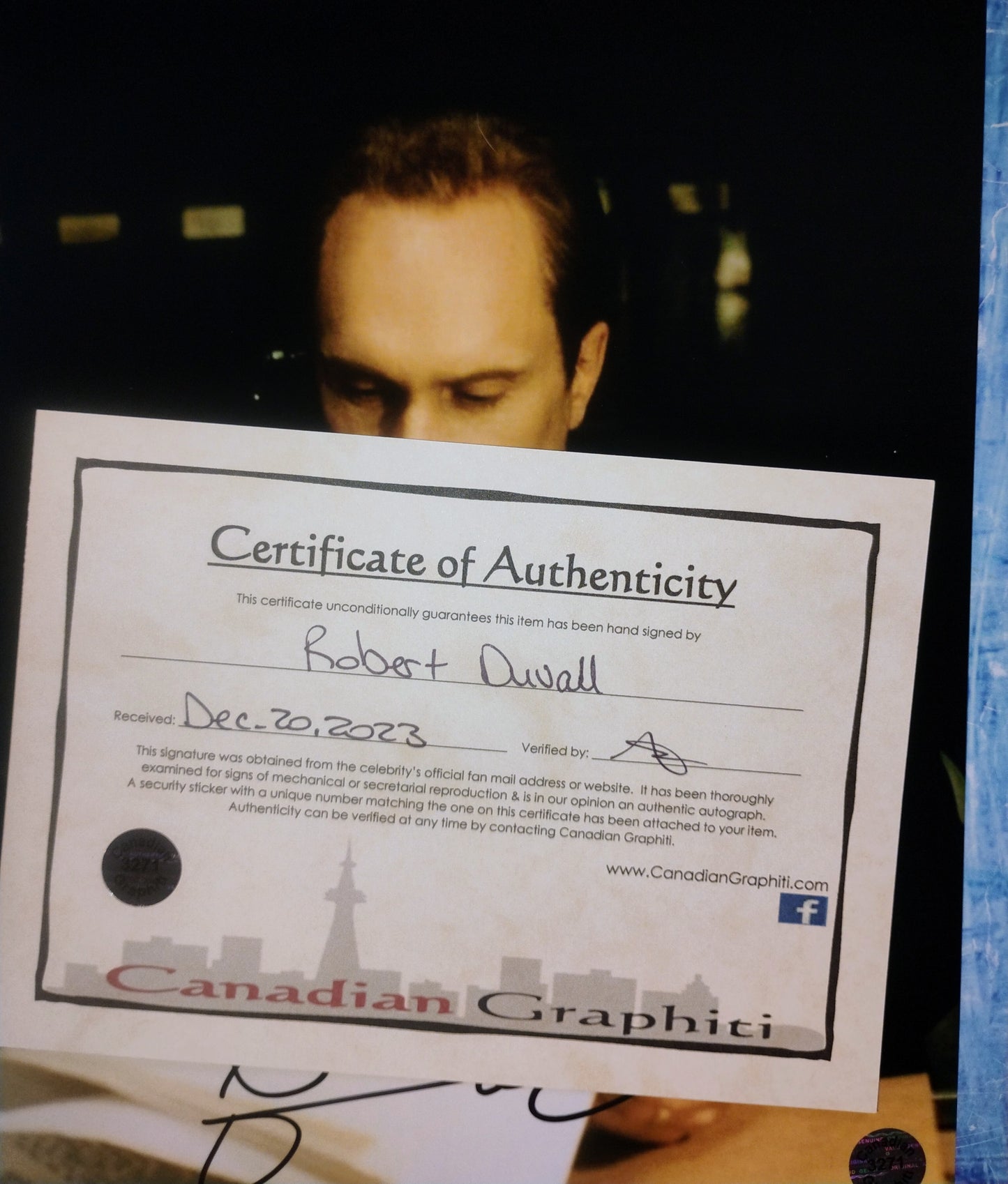 Robert Duvall Hand Signed Autograph 8x10 Photo COA