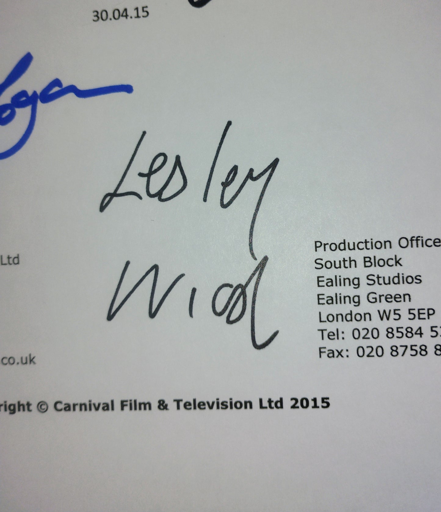 Downton Abbey 4x Cast Hand Signed Autograph Script COA
