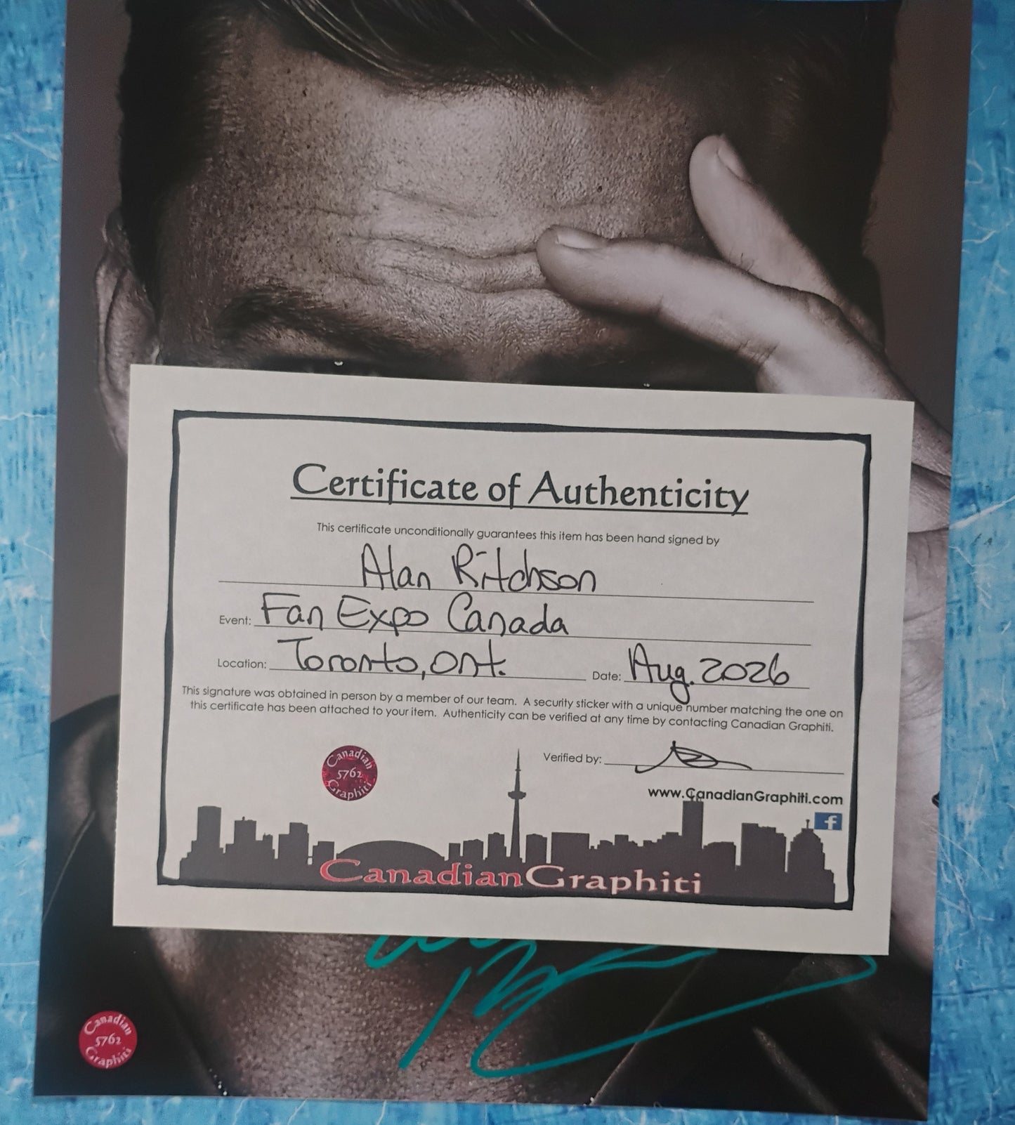 Alan Ritchson Hand Signed Autograph 8x10 Photo COA