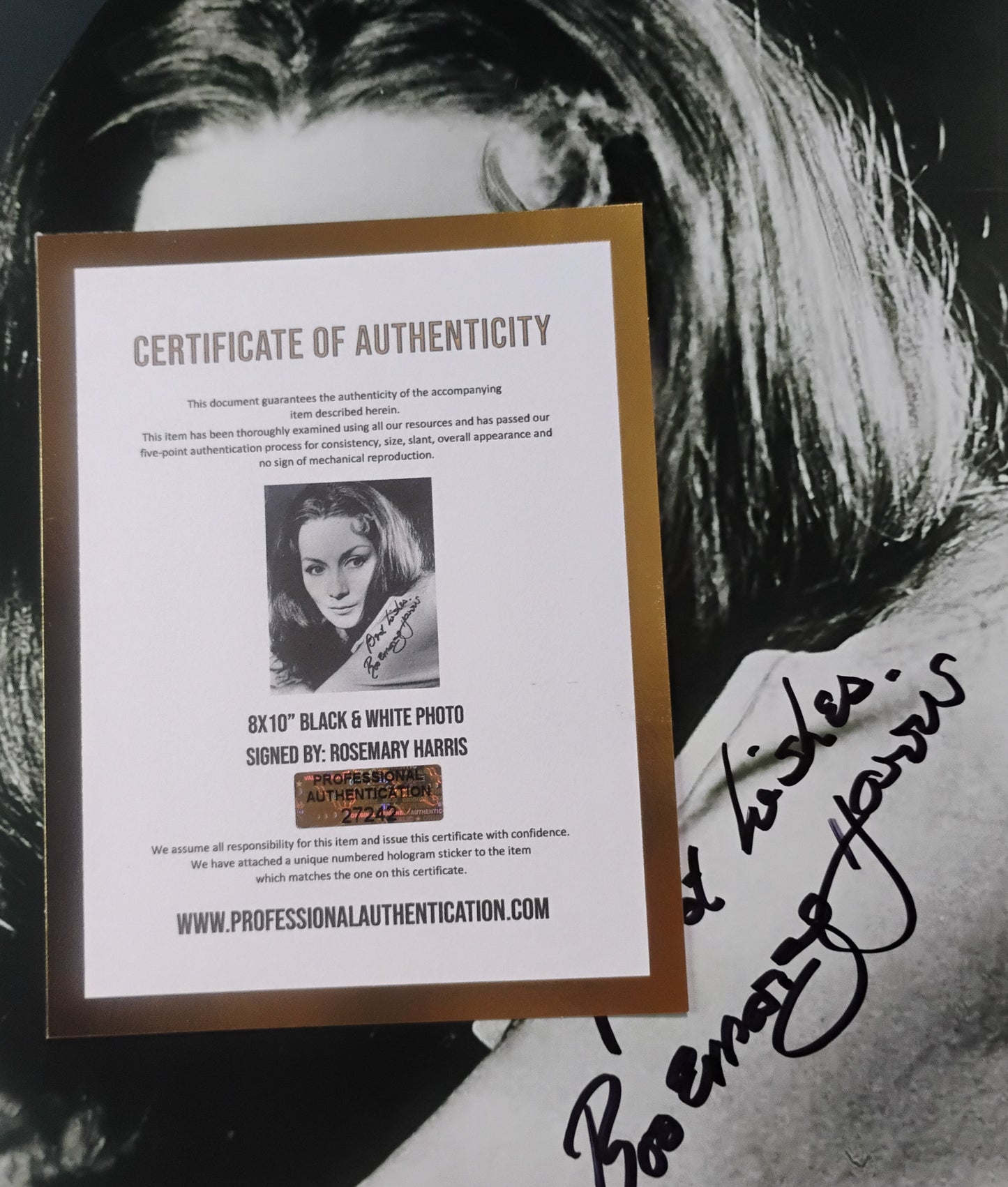 Rosemary Harris Hand Signed Autograph 8x10 Photo COA