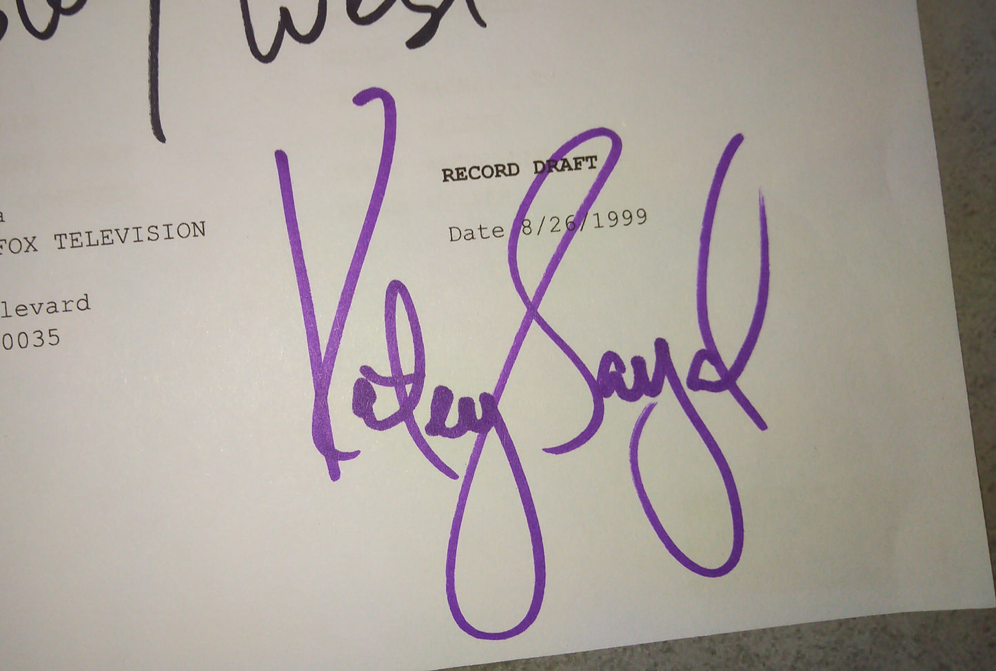 Futurama 4x Cast Hand Signed Autograph Script COA