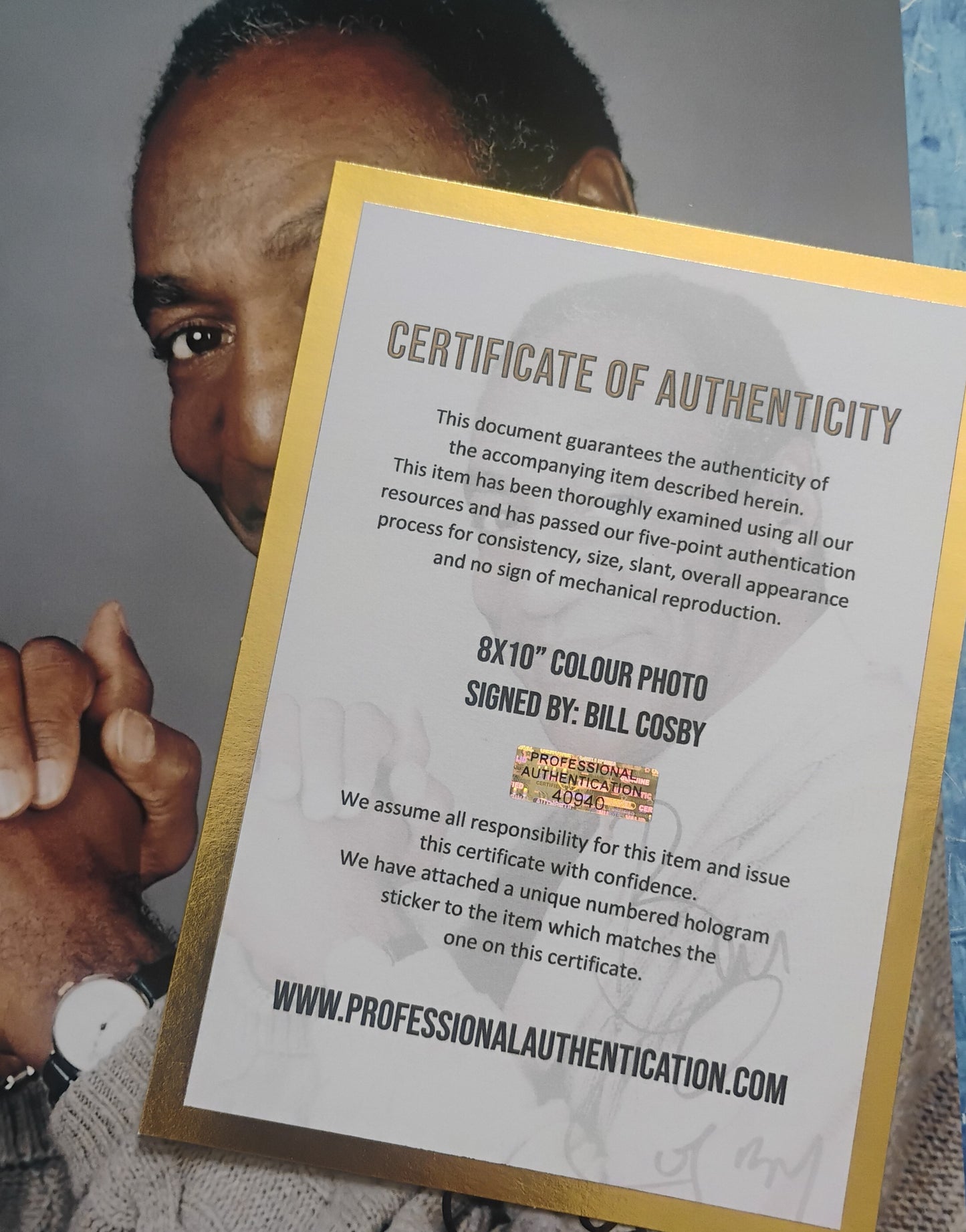 Bill Cosby Hand Signed Autograph 8x10 Photo COA