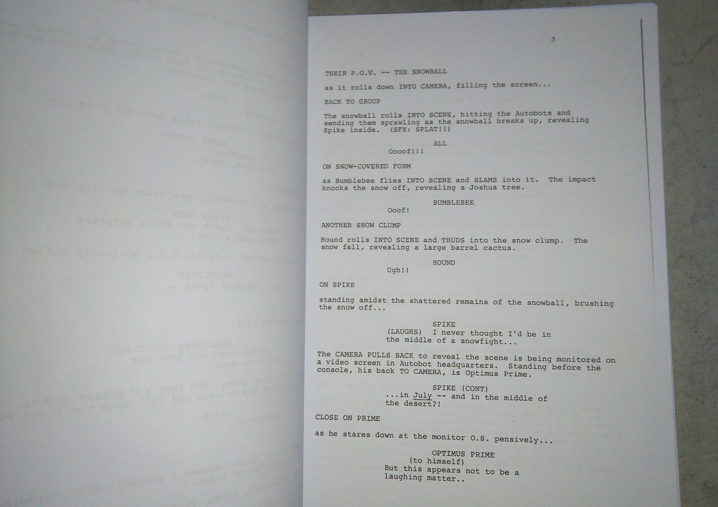 Peter Cullen & Frank Welker Hand Signed Autograph Transformers Script COA