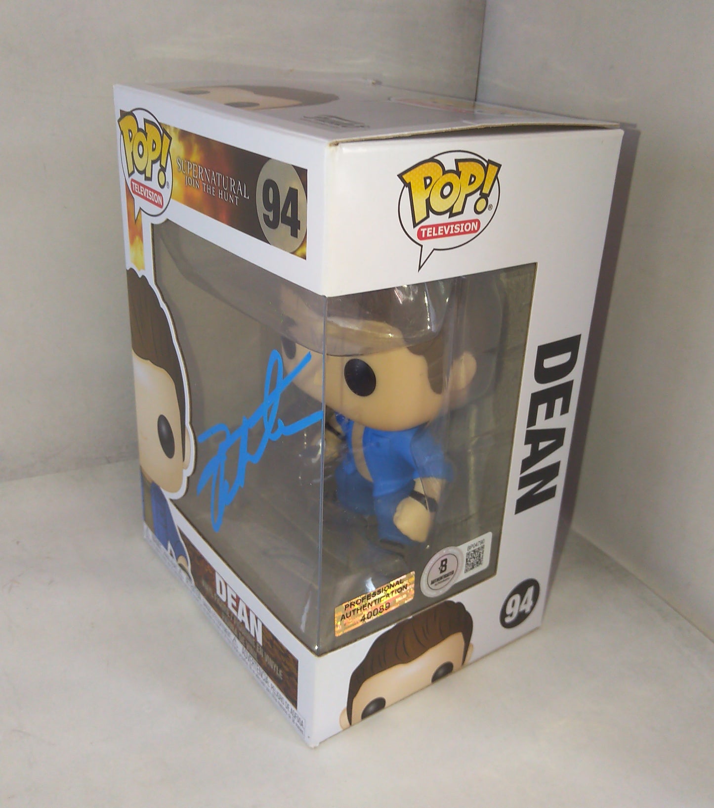 Jensen Ackles Hand Signed Autograph Supernatural Funko Pop COA + BAS