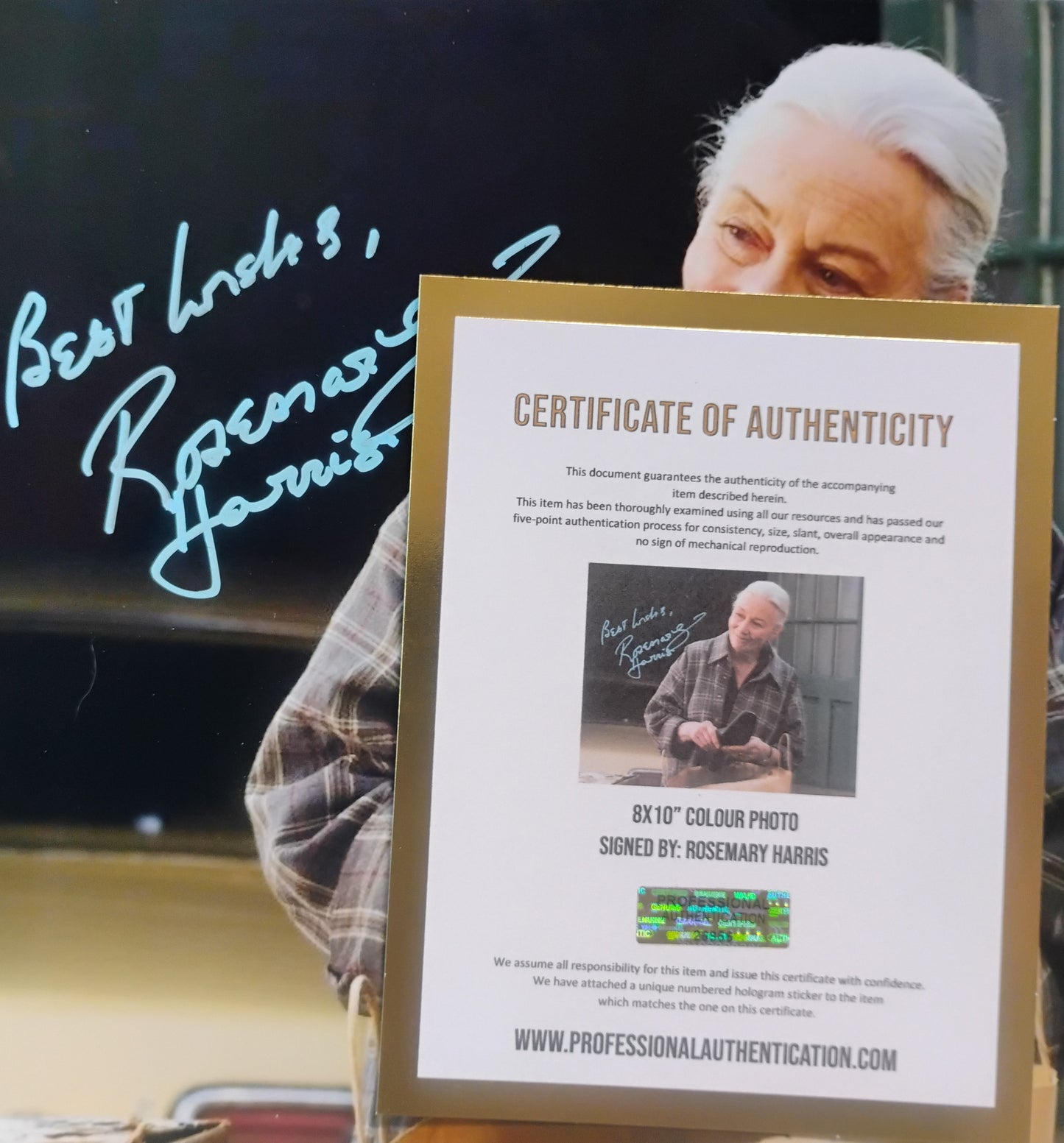 Rosemary Harris Hand Signed Autograph 8x10 Photo COA Spider-man