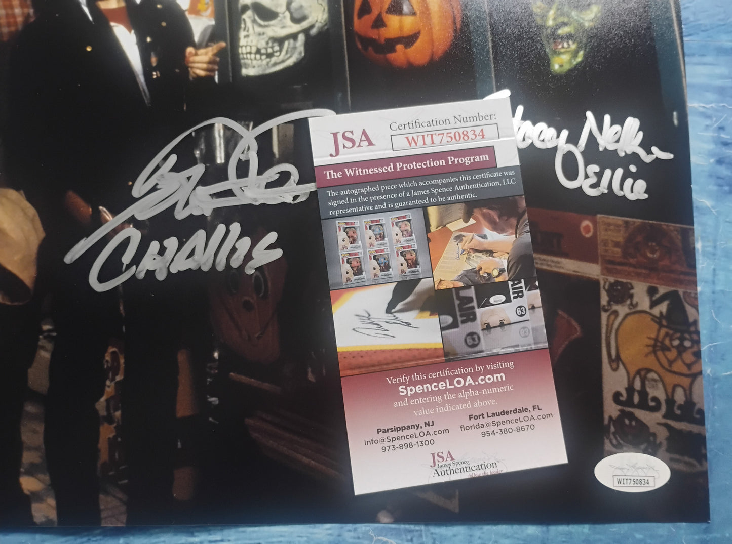 Tom Atkins & Stacey Nelkin Hand Signed Autograph 11x14 Photo JSA COA Halloween III