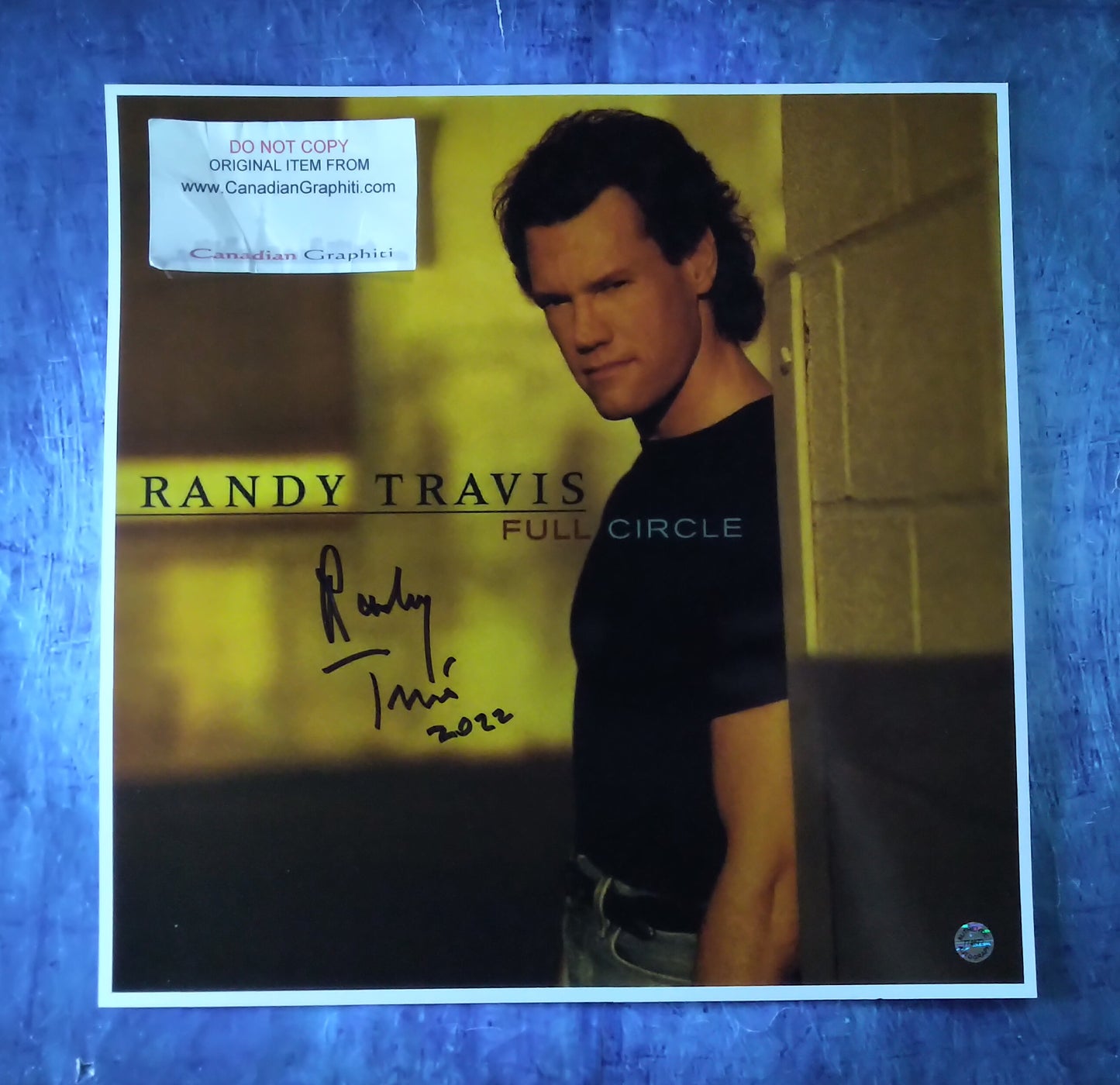 Randy Travis Hand Signed Autograph 12x12 Photo COA