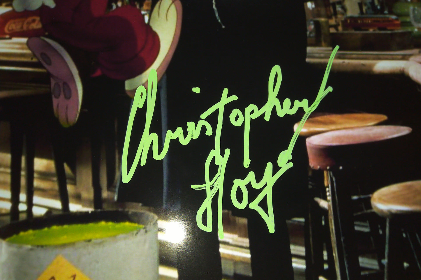 Christopher Lloyd Hand Signed Autograph 8x10 Photo COA Roger Rabbit