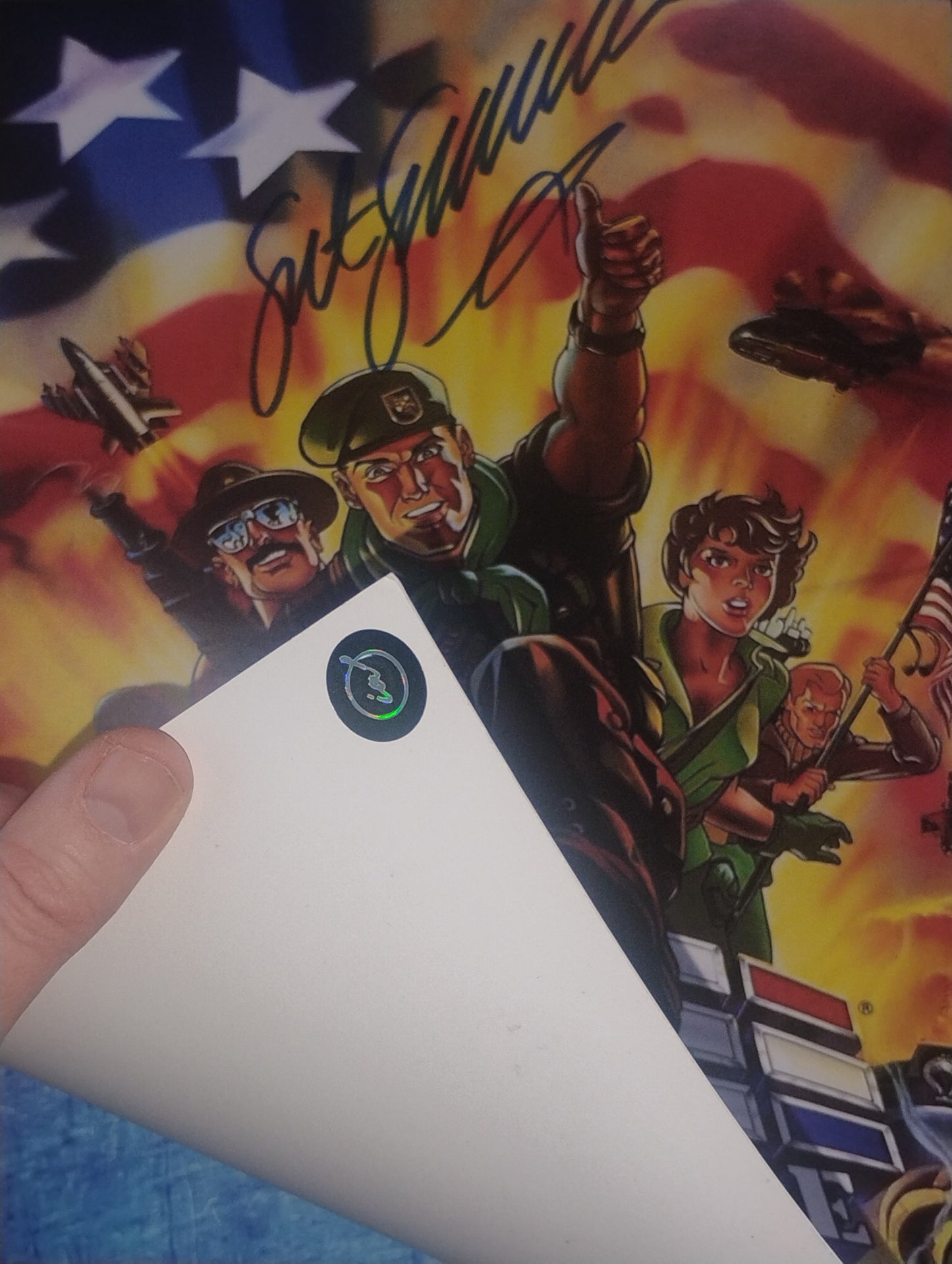 Sgt Slaughter Robert Remus Hand Signed Autograph 11x17 Photo COA GI Joe