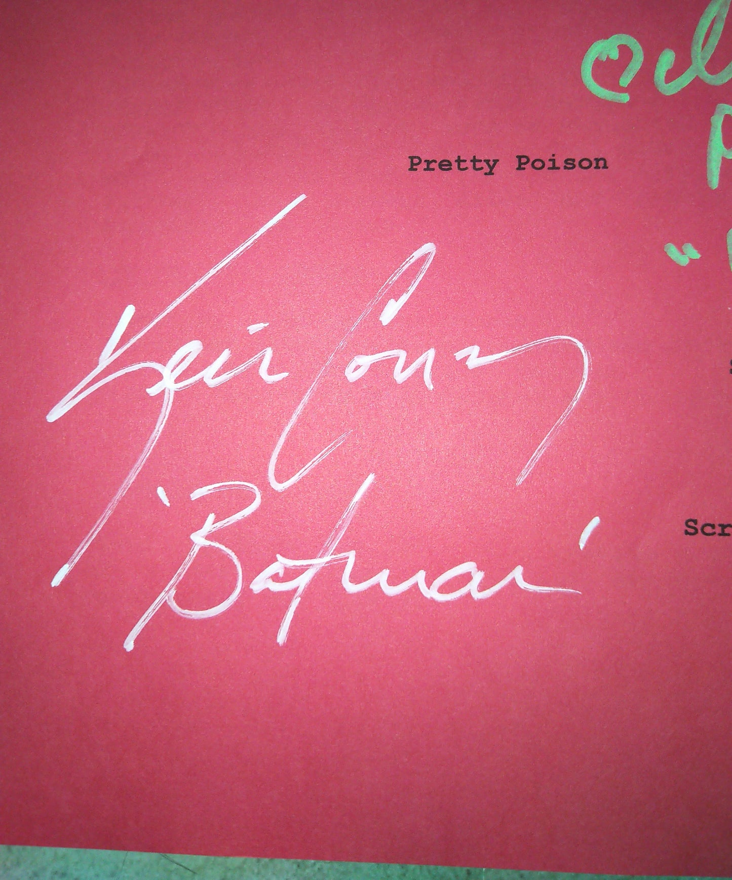 Batman Cast Hand Signed Script COA Kevin Conroy, Diane Pershing & Richard Moll