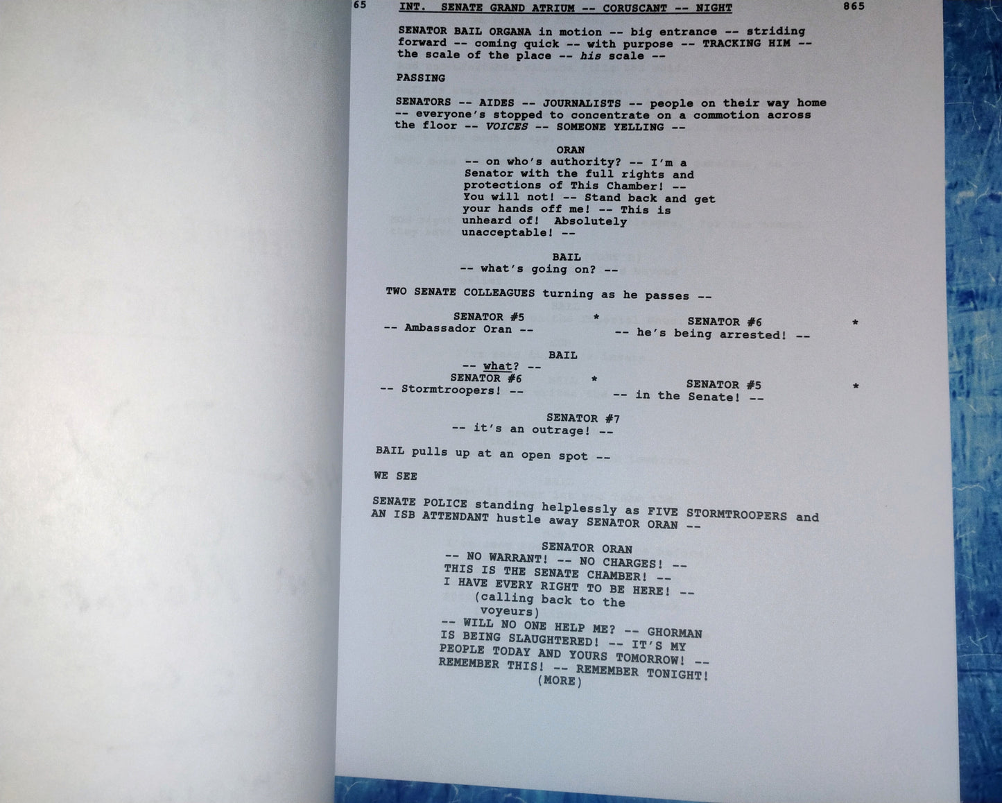 Diego Luna & Genevieve O'Reilly Hand Signed Autograph Star Wars Andor Script COA