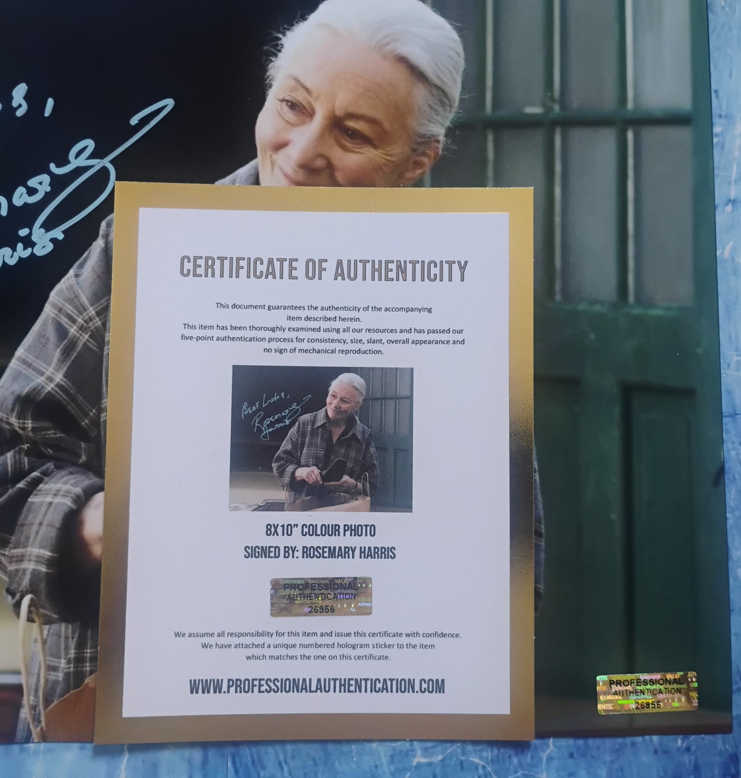 Rosemary Harris Hand Signed Autograph 8x10 Photo COA Spider-man