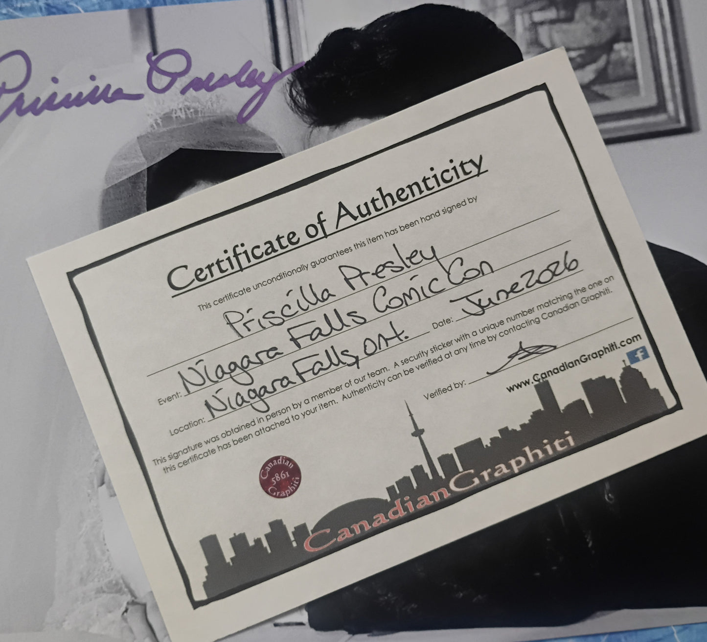 Priscilla Presley Hand Signed Autograph 8x10 Photo COA