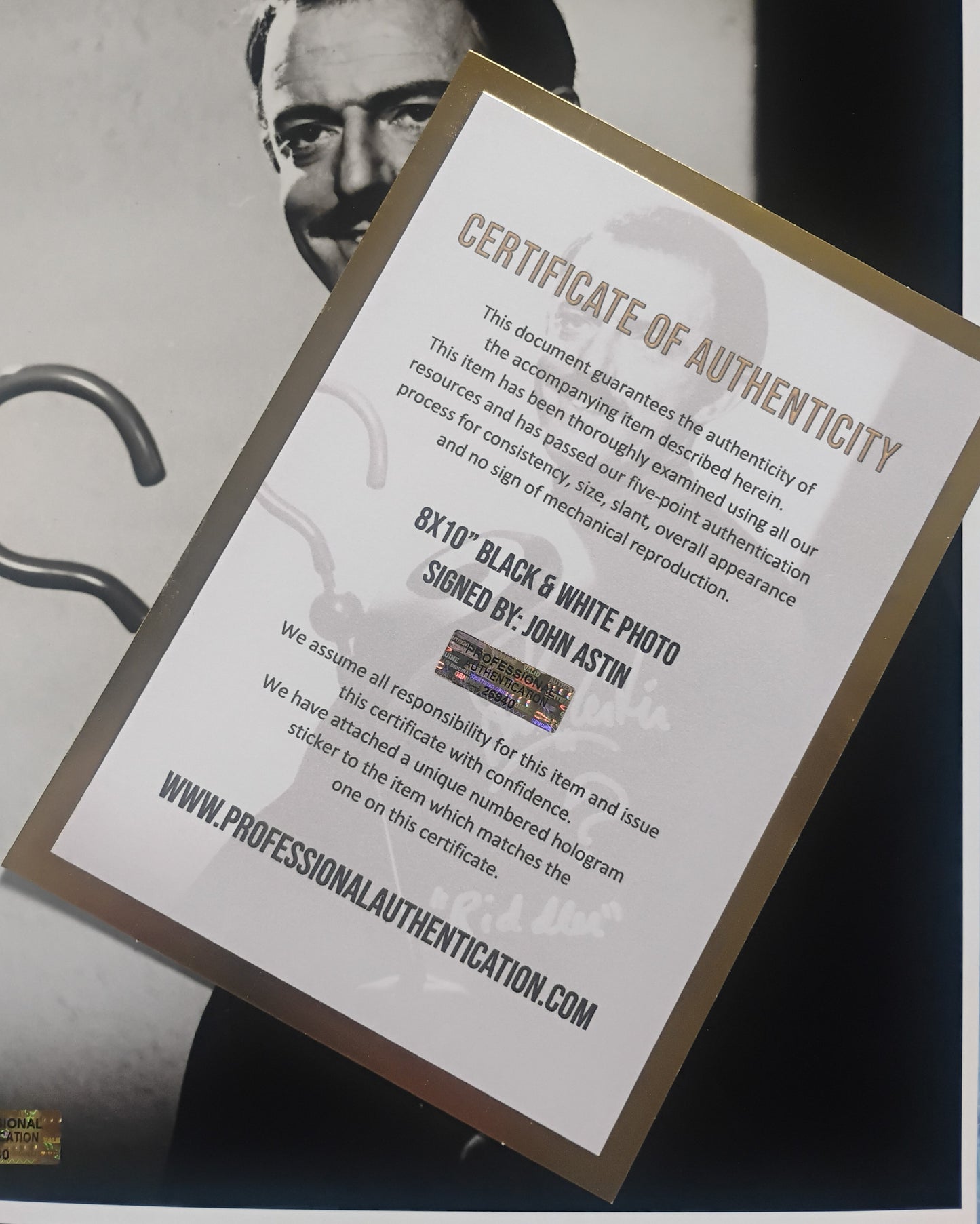 John Astin Hand Signed Autograph 8x10 Photo COA Batman