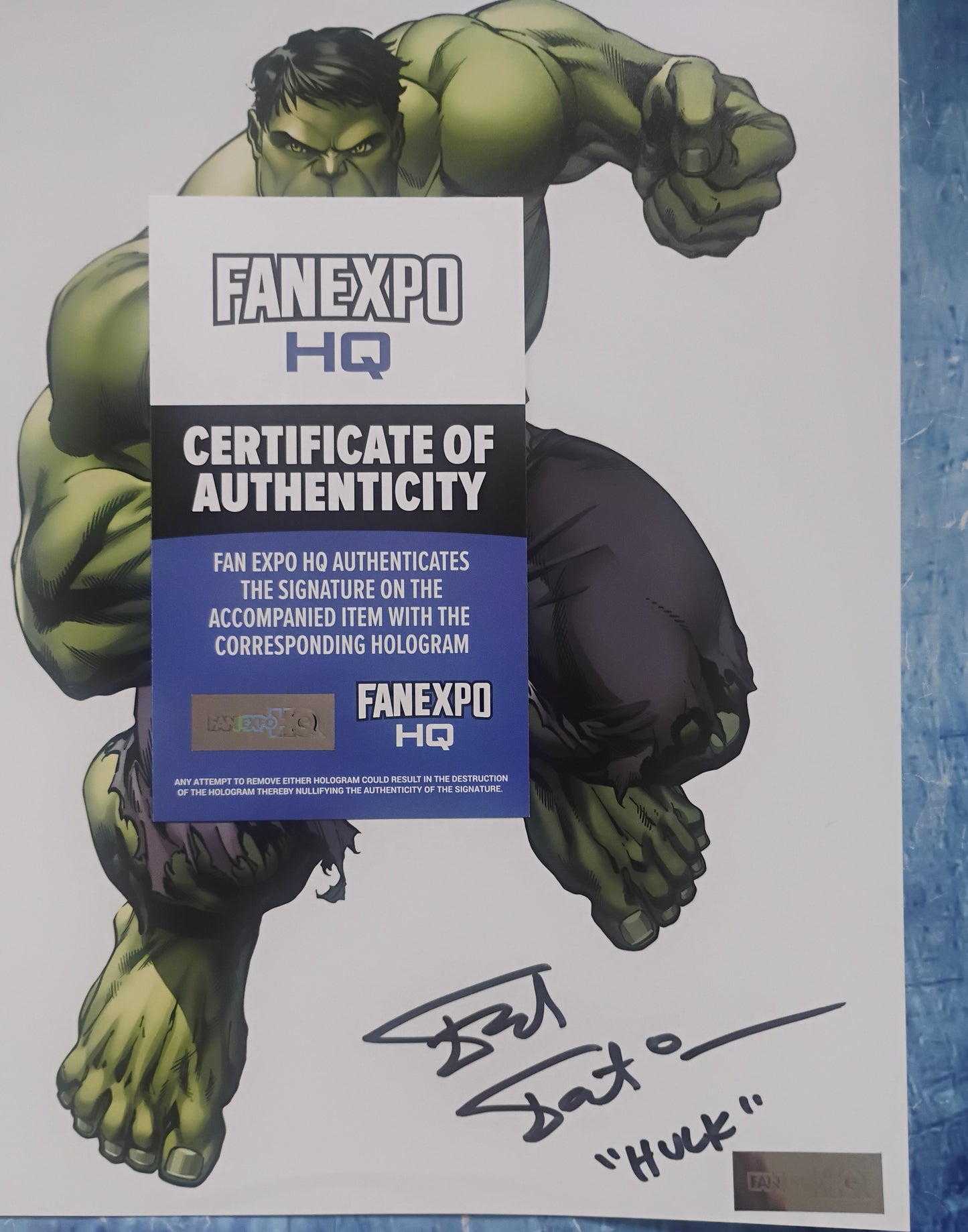 Fred Tatasciore Hand Signed Autograph 8x10 Photo COA Incredible Hulk