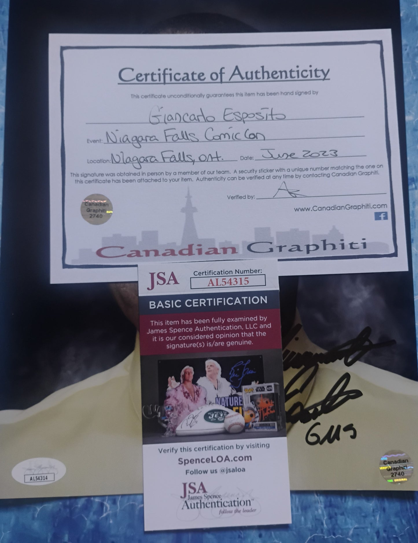 Giancarlo Esposito Hand Signed Autograph 8x10 Photo JSA COA Breaking Bad