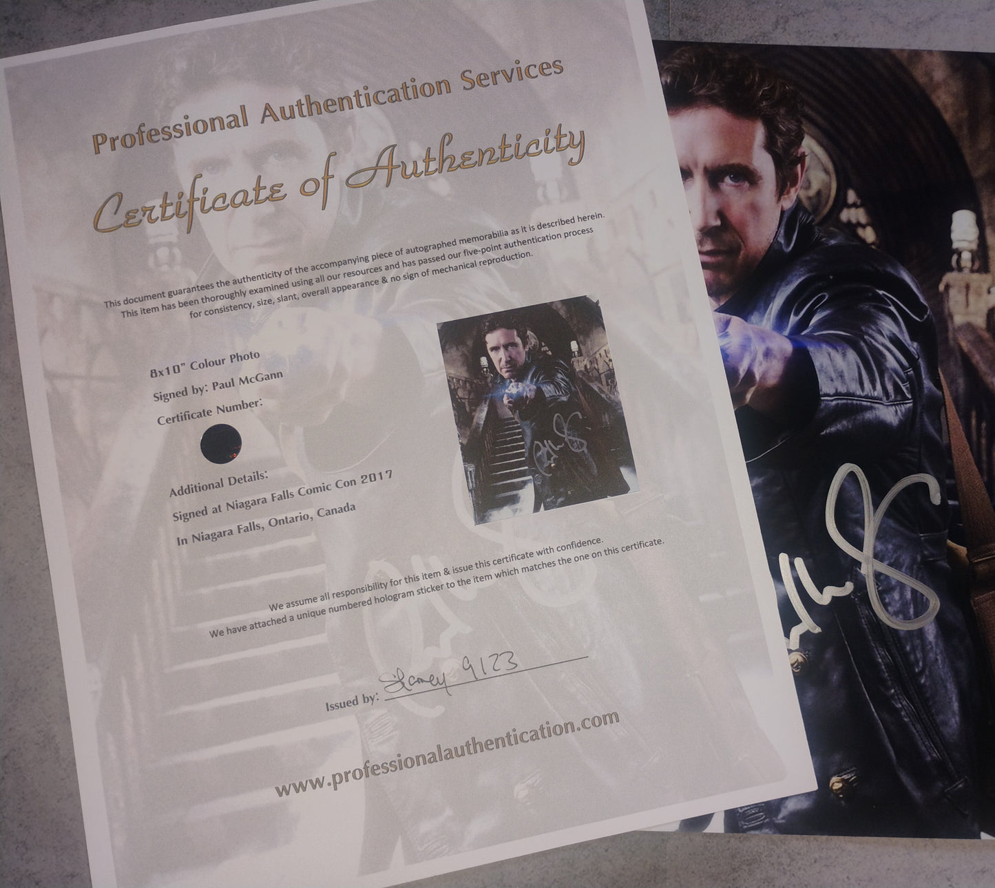 Paul McGann Hand Signed Autograph 8x10 Photo COA Doctor Who