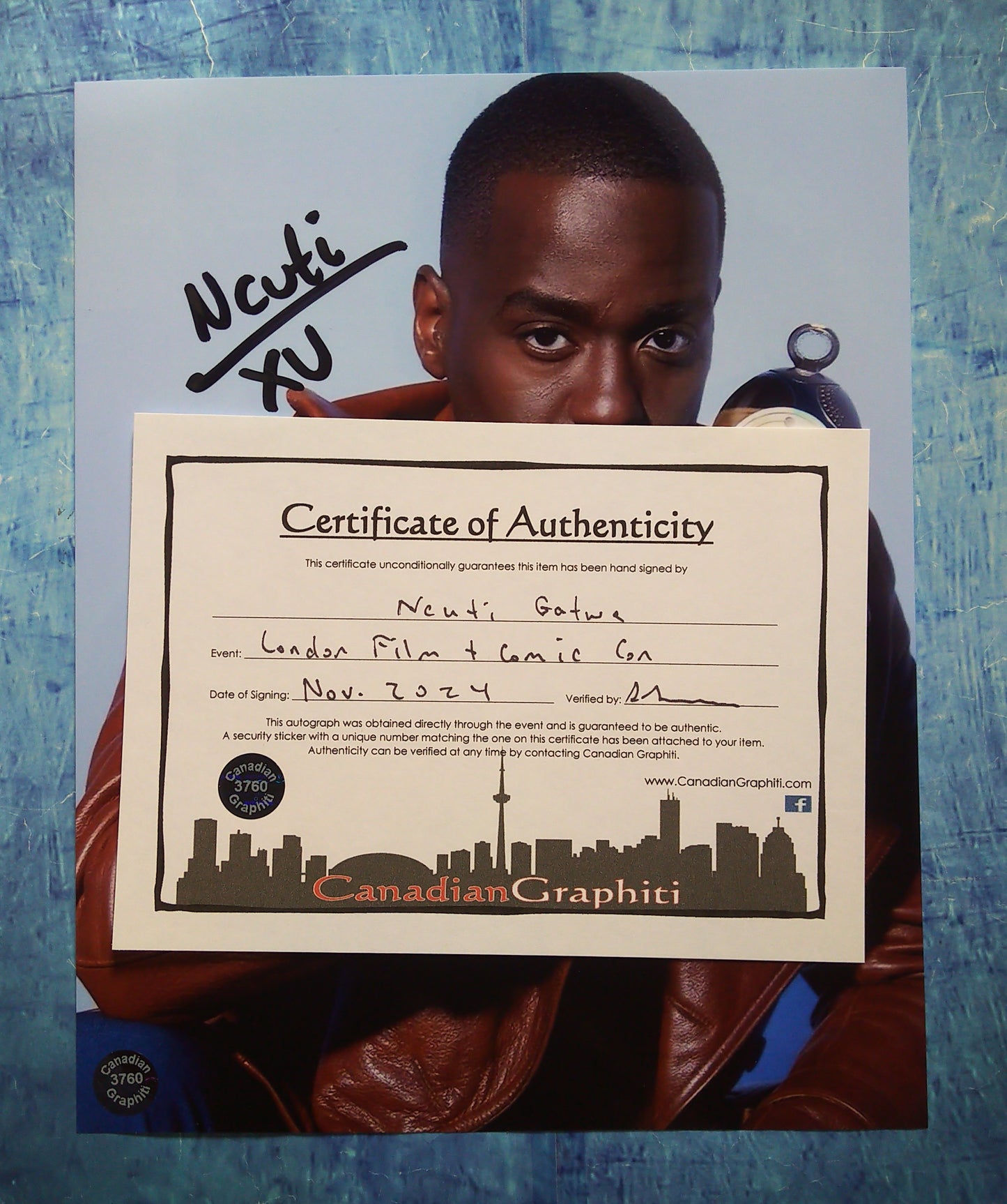 Ncuti Gatwa Hand Signed Autograph 8x10 Photo COA Doctor Who