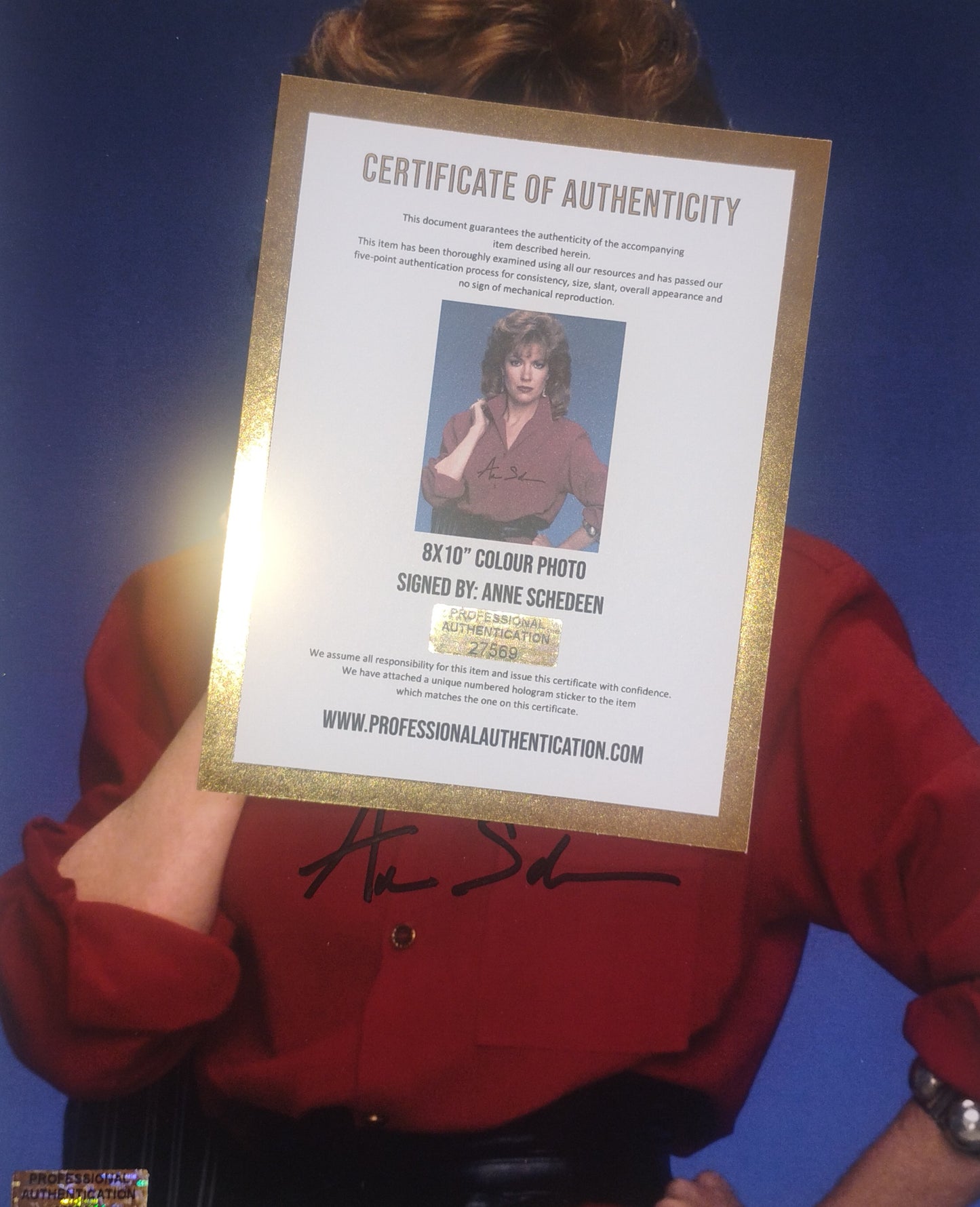 Anne Schedeen Hand Signed Autograph 8x10 Photo COA