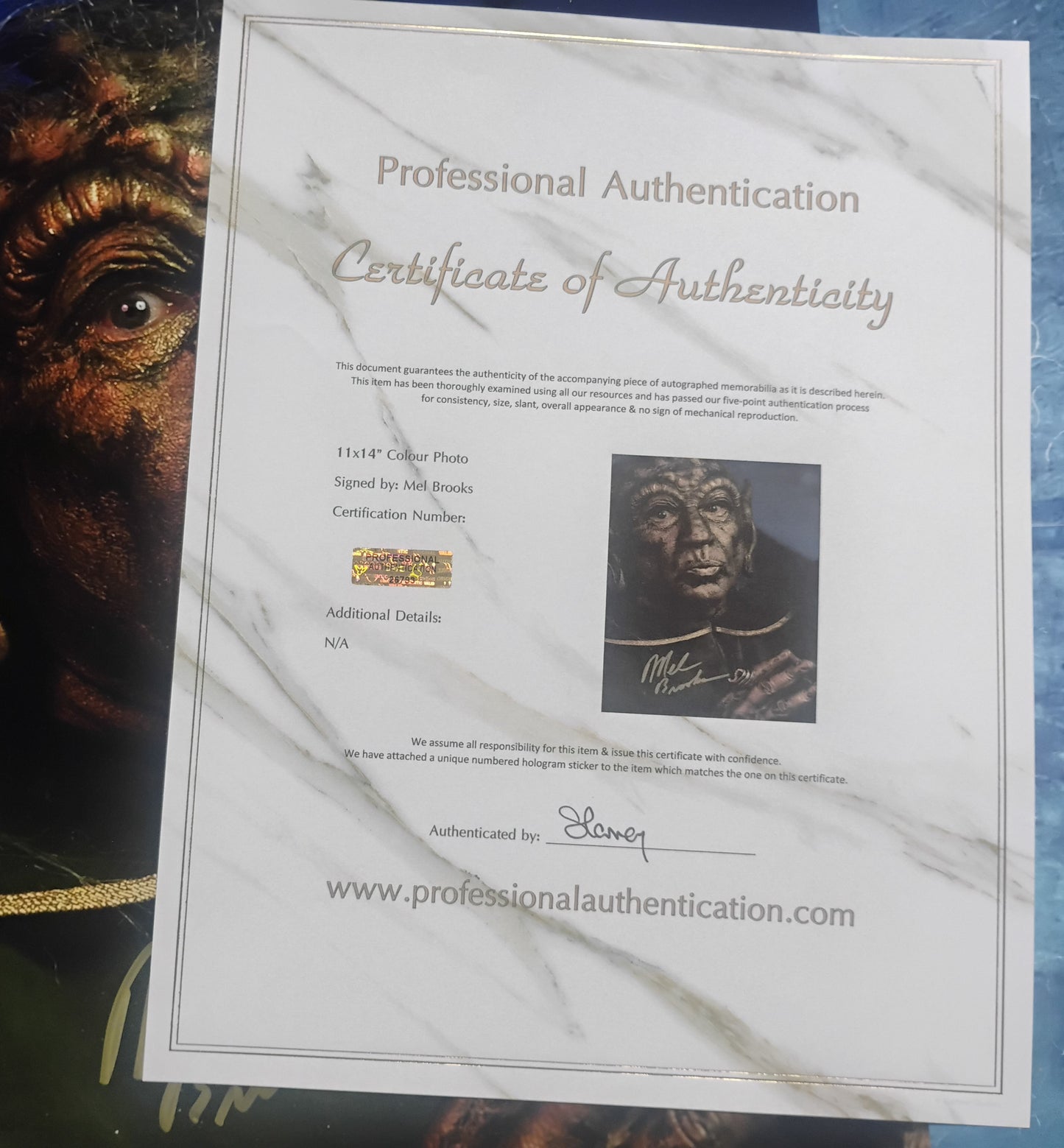 Mel Brooks Hand Signed Autograph 11x14 Photo COA Spaceballs