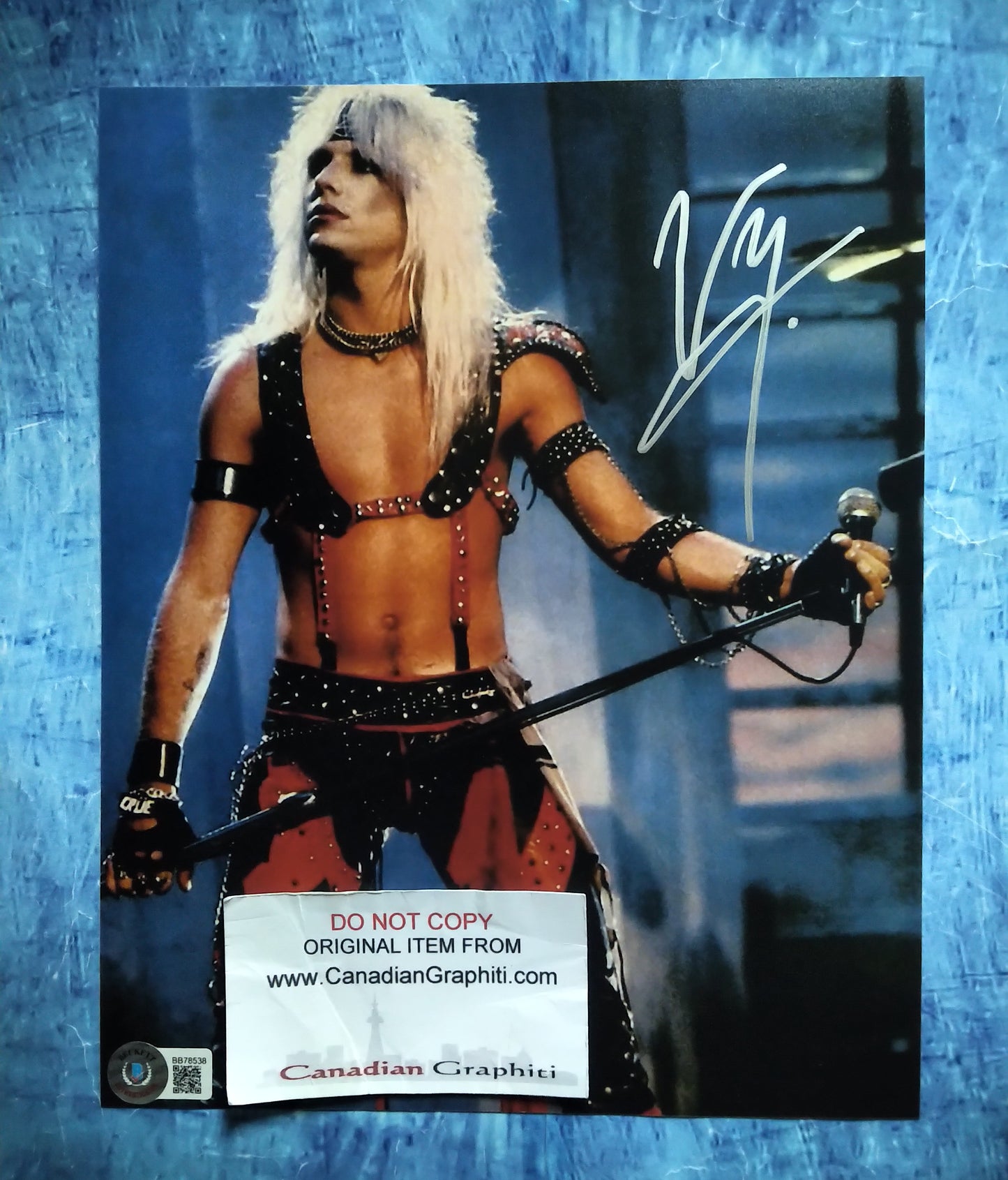 Vince Neil Hand Signed Autograph 8x10 Photo BAS COA Motley Crue
