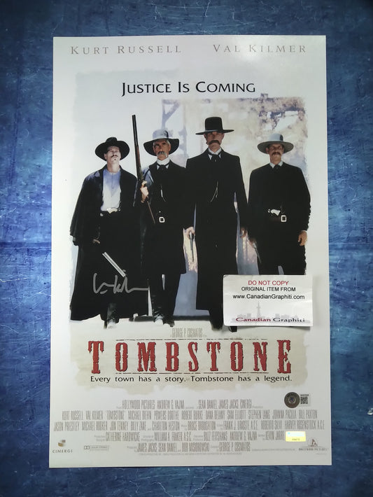 Val Kilmer Hand Signed Autograph 12x18 Photo BAS COA Tombstone