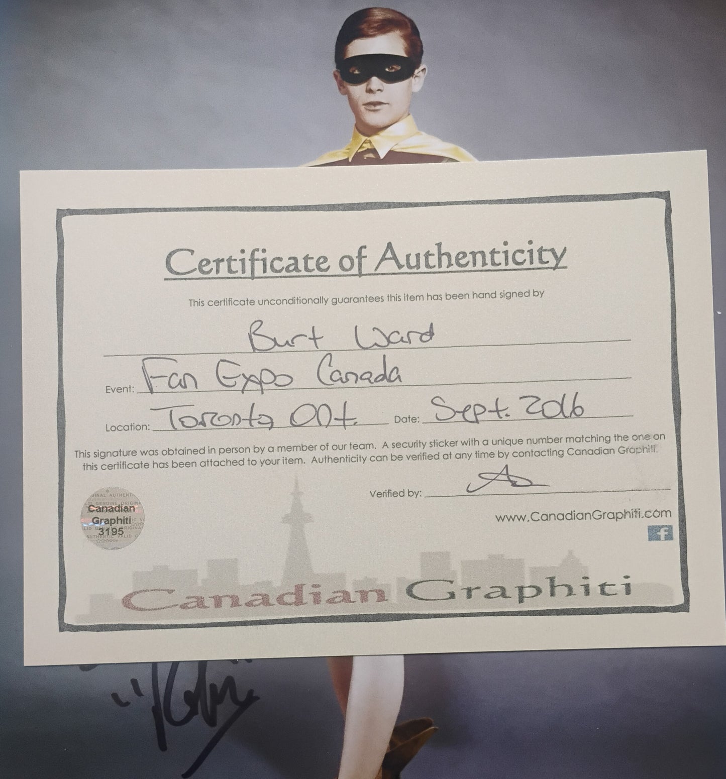 Burt Ward Hand Signed Autograph 8x10 Photo COA